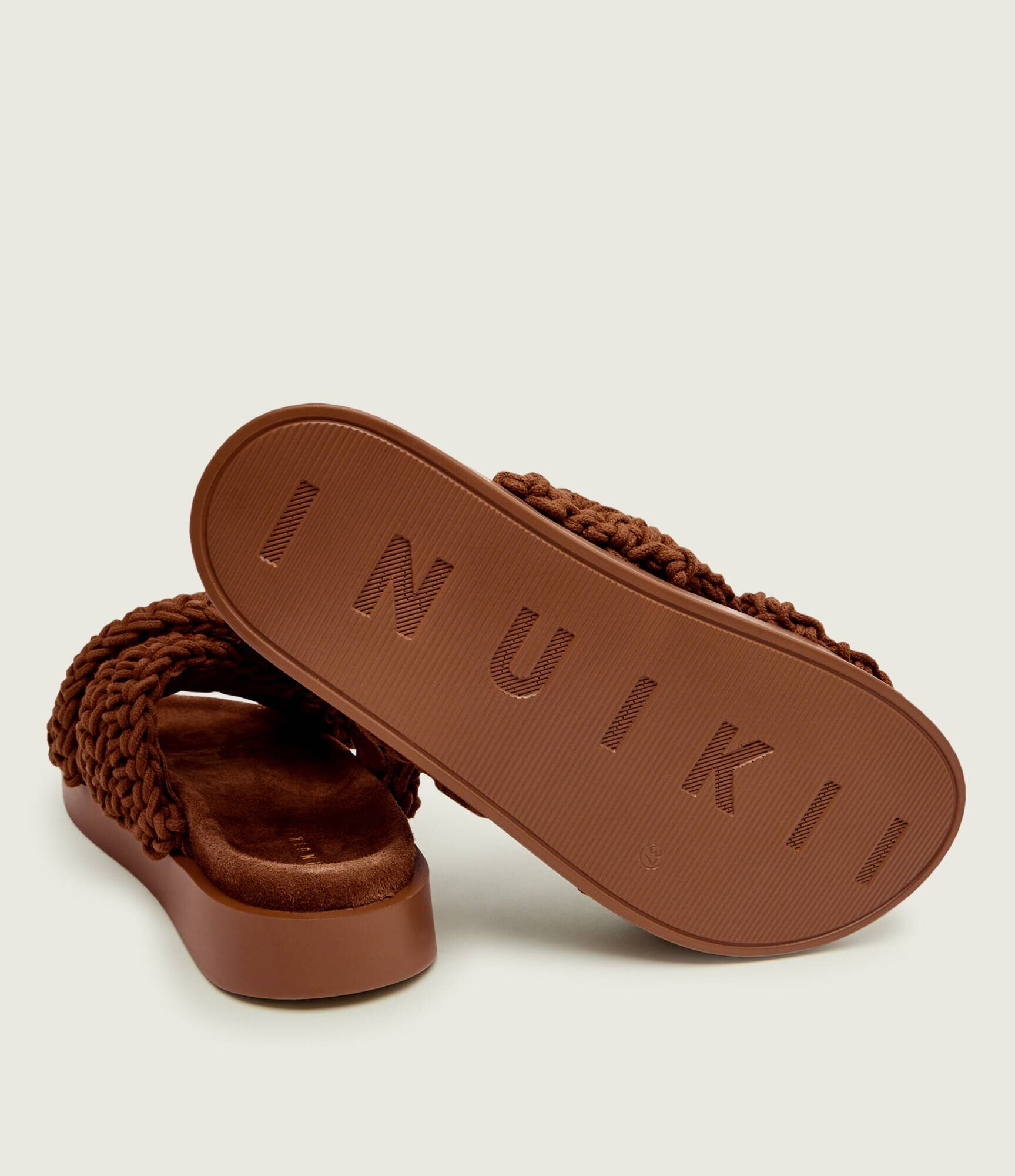 Inuikii Șlapi WOVEN | piele întoarsă