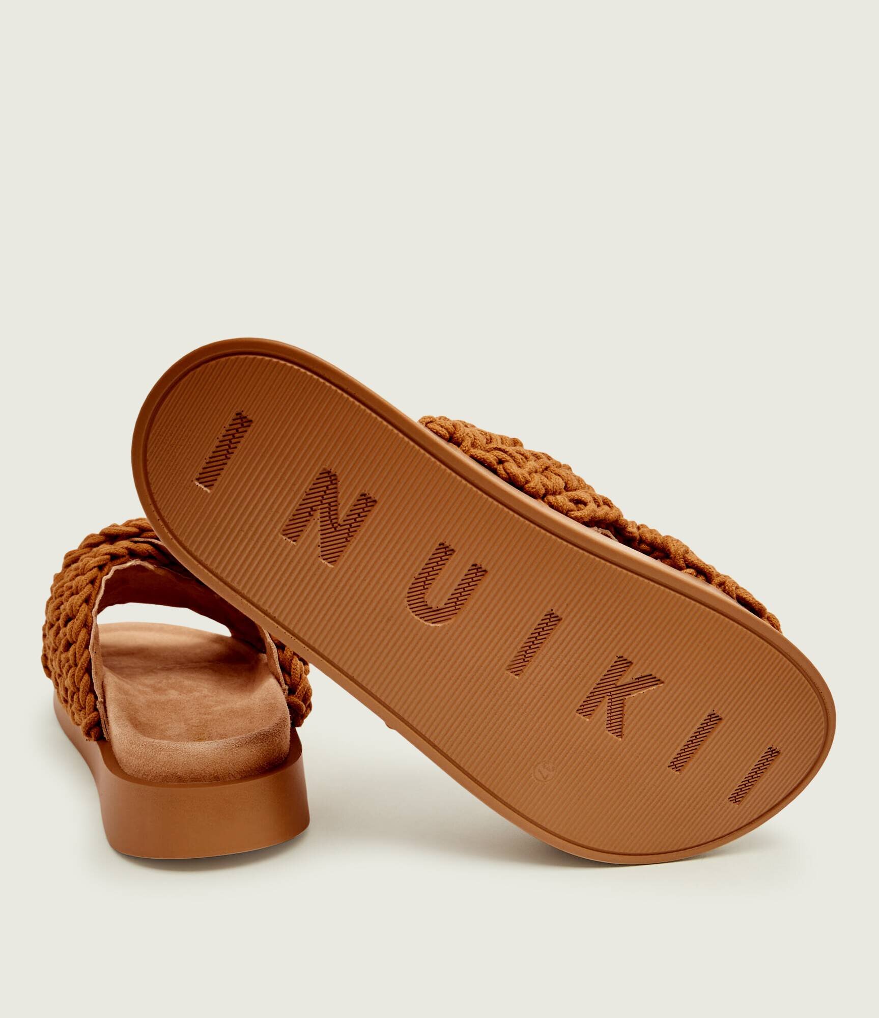 Inuikii Șlapi WOVEN | piele întoarsă