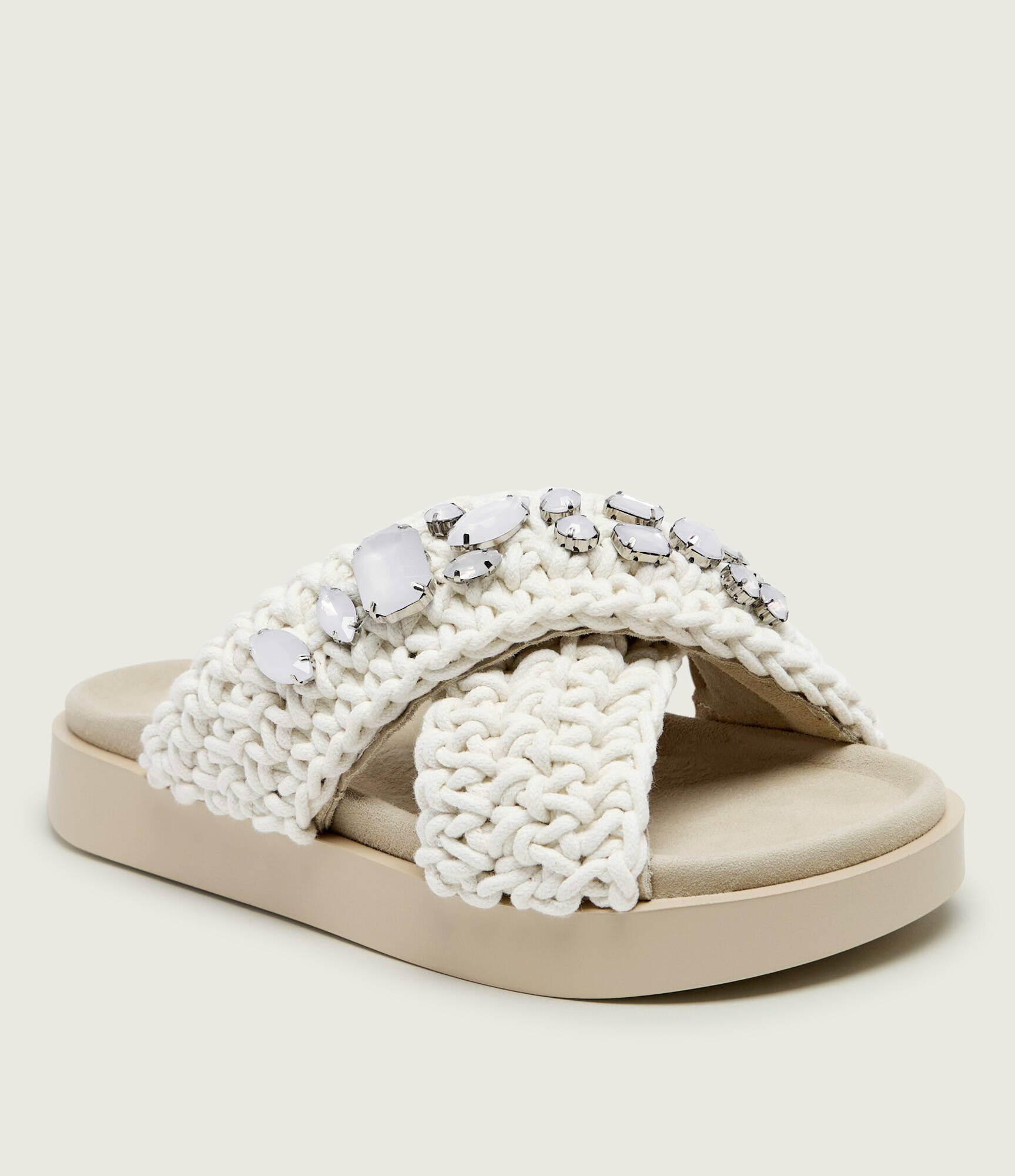 Inuikii Șlapi WOVEN STONES | piele întoarsă