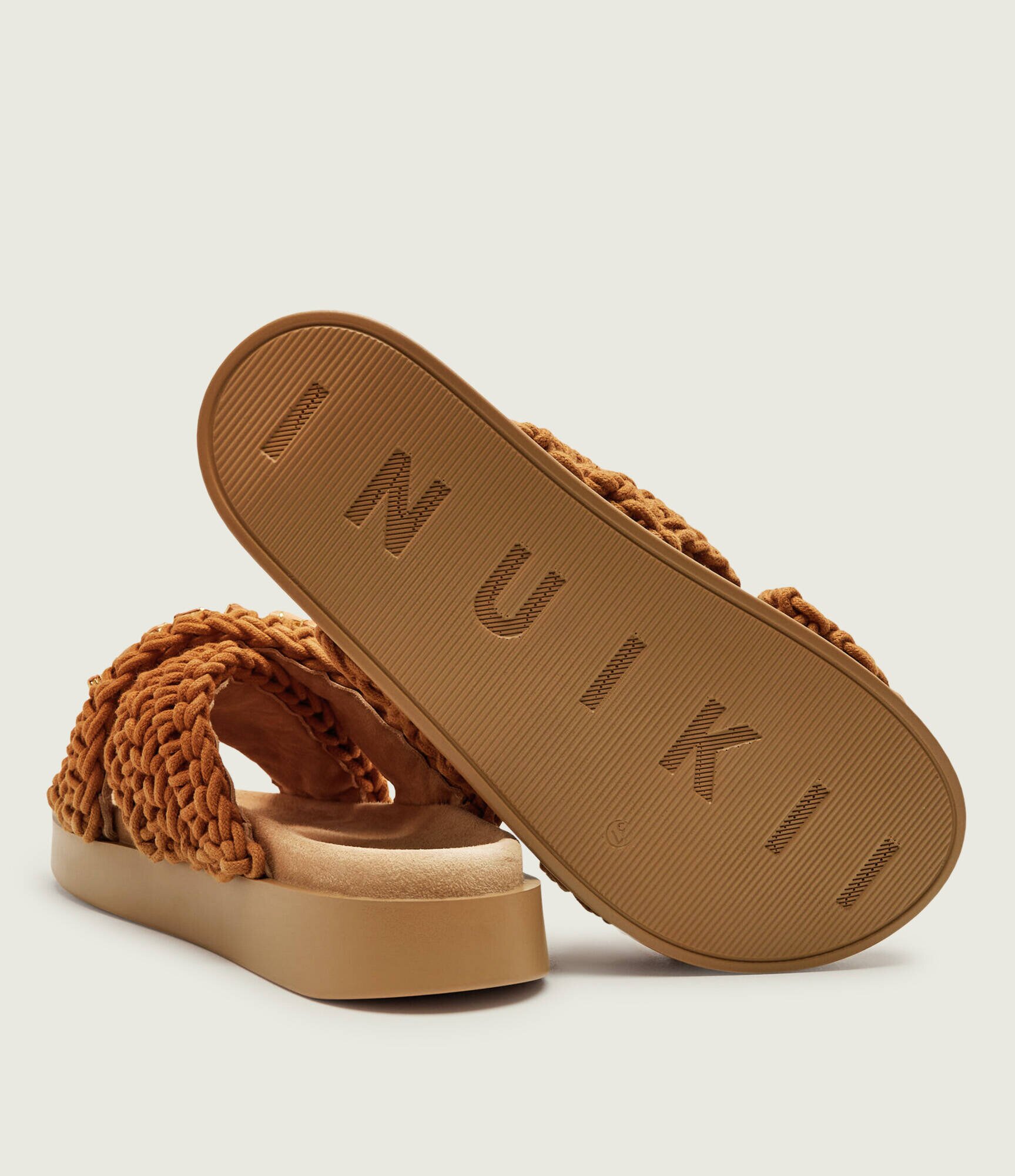 Inuikii Șlapi WOVEN STONES | piele întoarsă