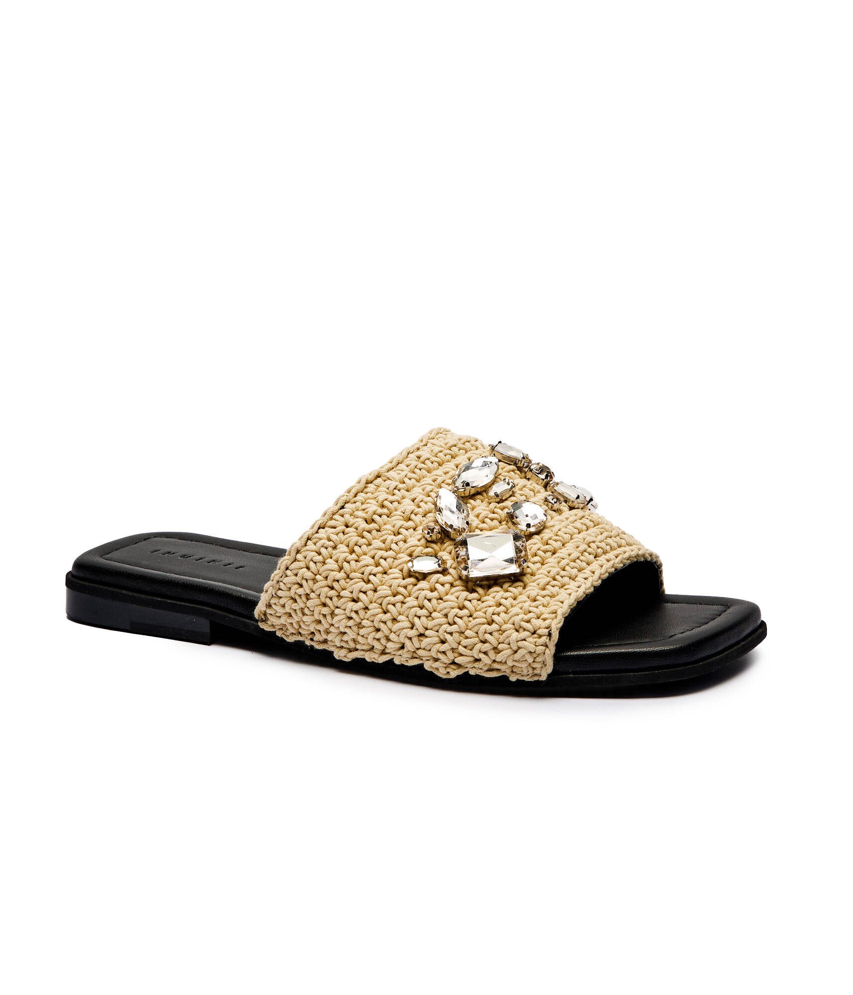 Inuikii Șlapi Woven Strap Stones cu adaos de piele