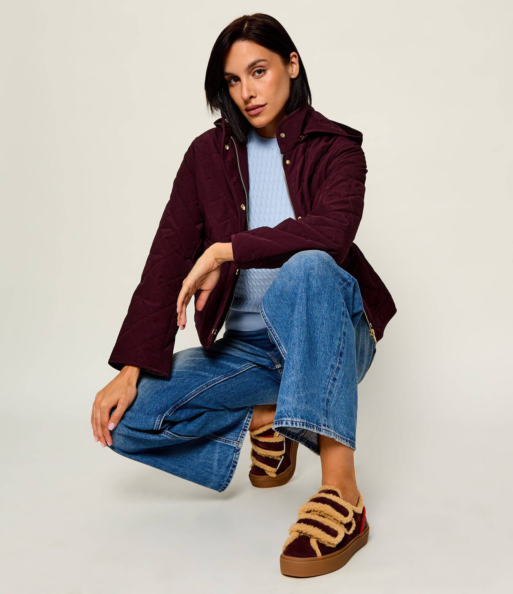 Inuikii Sneakers Lila | shearling | piele întoarsă