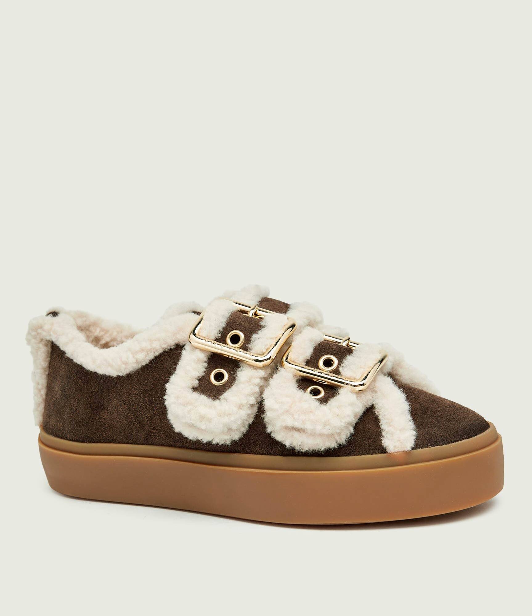 Inuikii Sneakers Low | shearling | piele întoarsă
