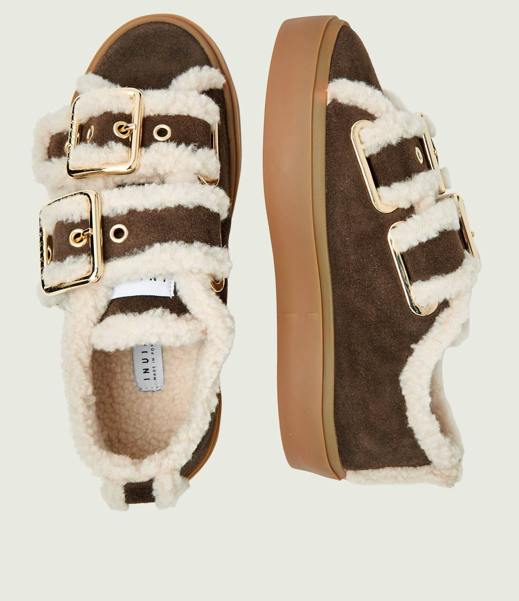 Inuikii Sneakers Low | shearling | piele întoarsă