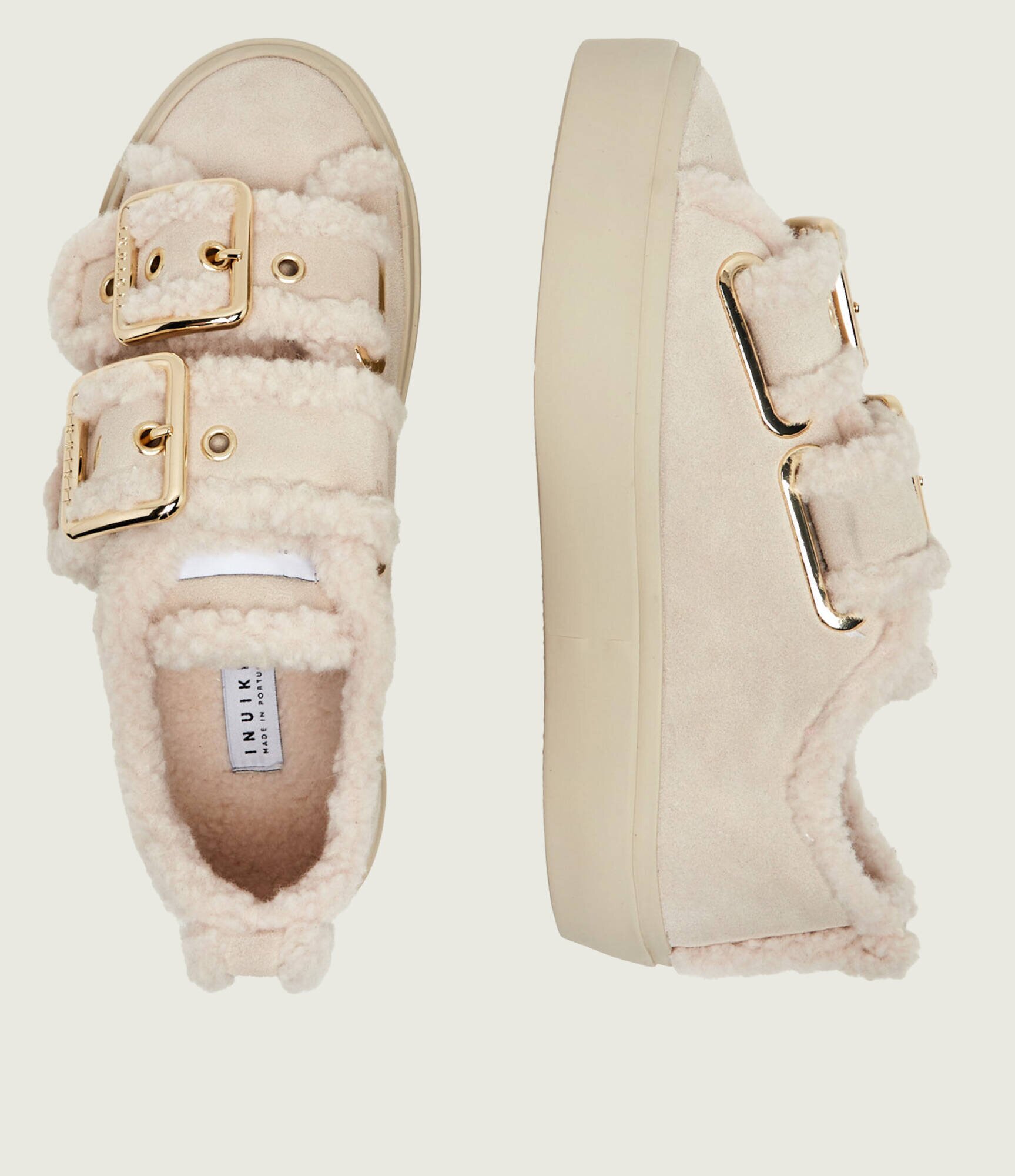 Inuikii Sneakers Low | shearling | piele întoarsă