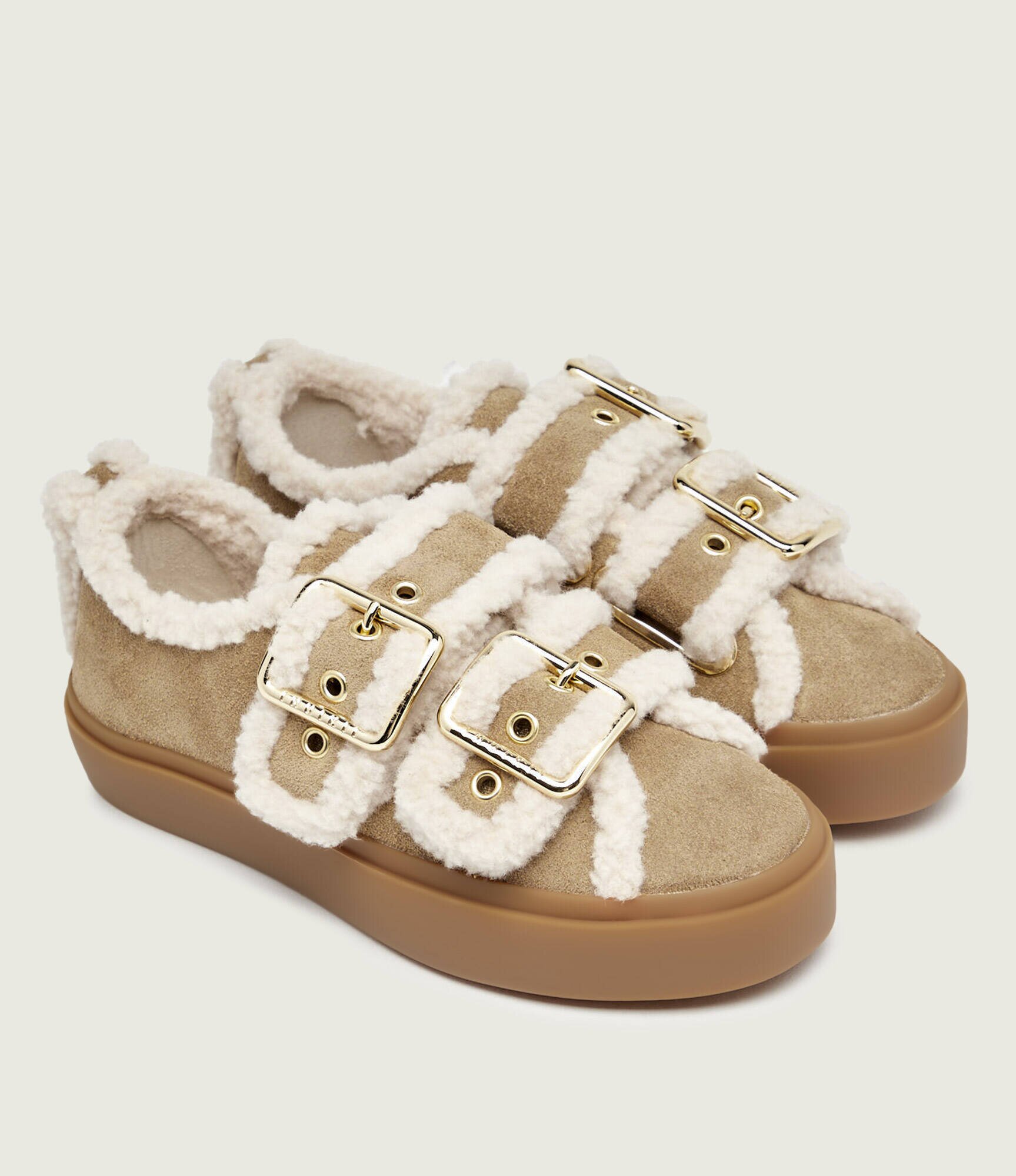 Inuikii Sneakers Low | shearling | piele întoarsă