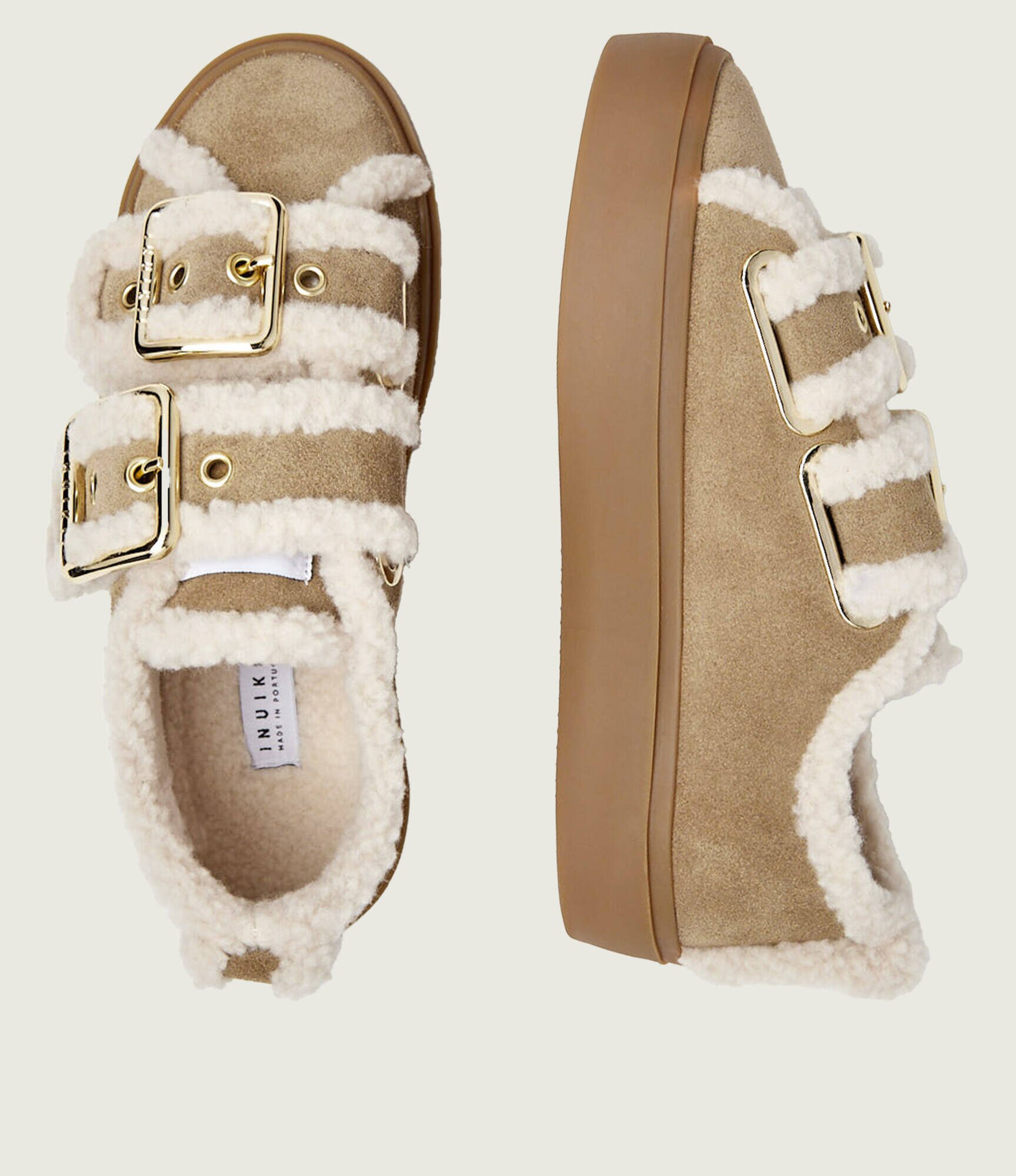 Inuikii Sneakers Low | shearling | piele întoarsă