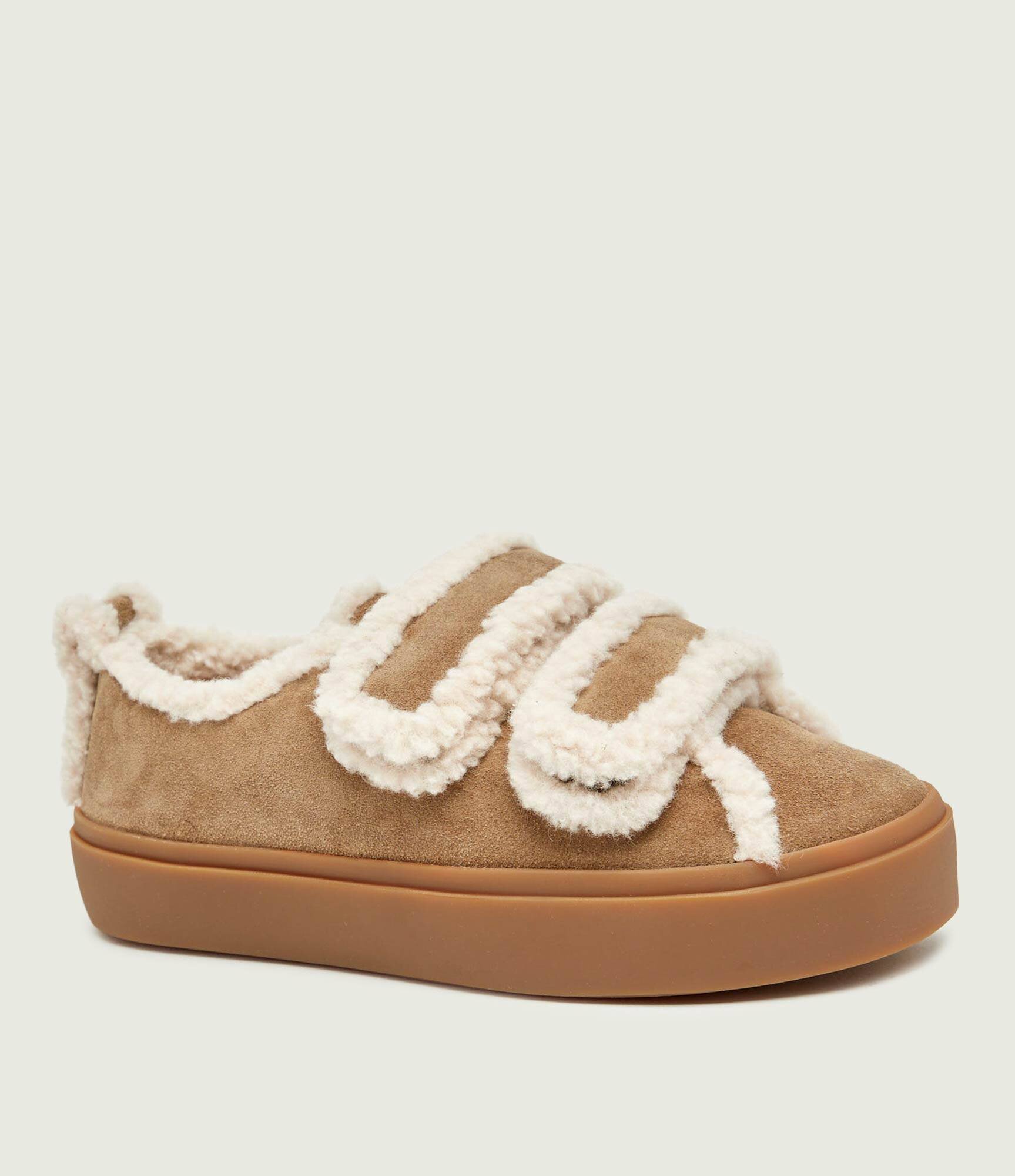 Inuikii Teniși din piele Velcro | shearling