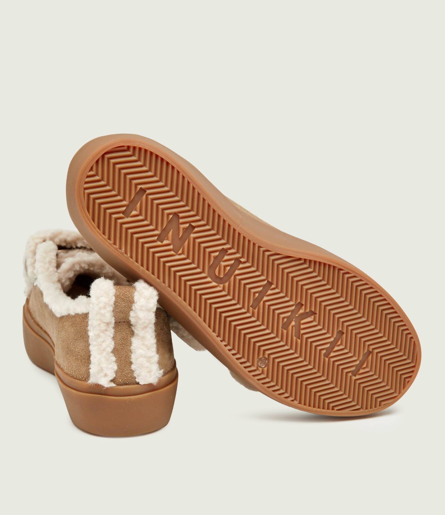 Inuikii Teniși din piele Velcro | shearling