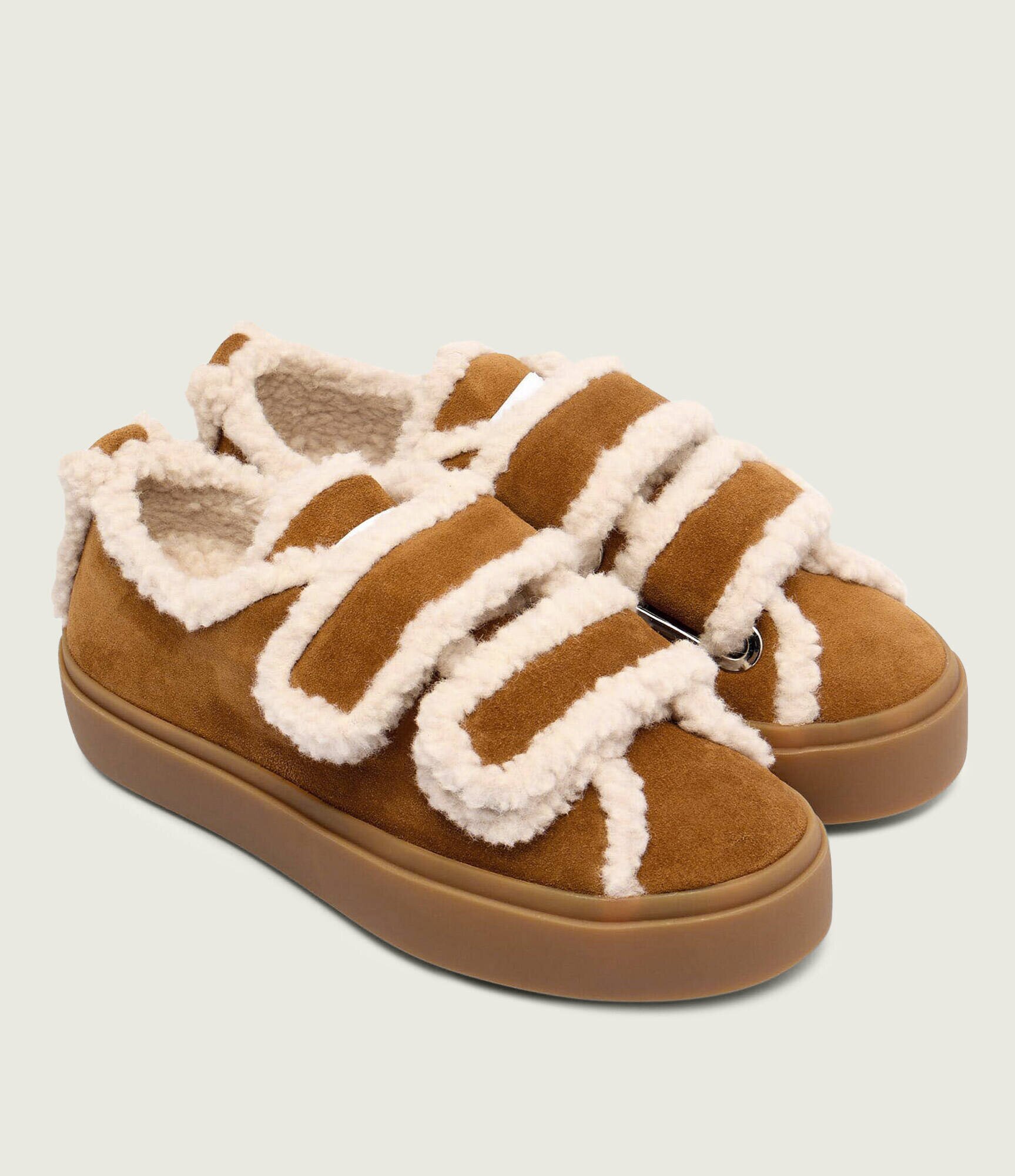 Inuikii Teniși din piele VELCRO | shearling