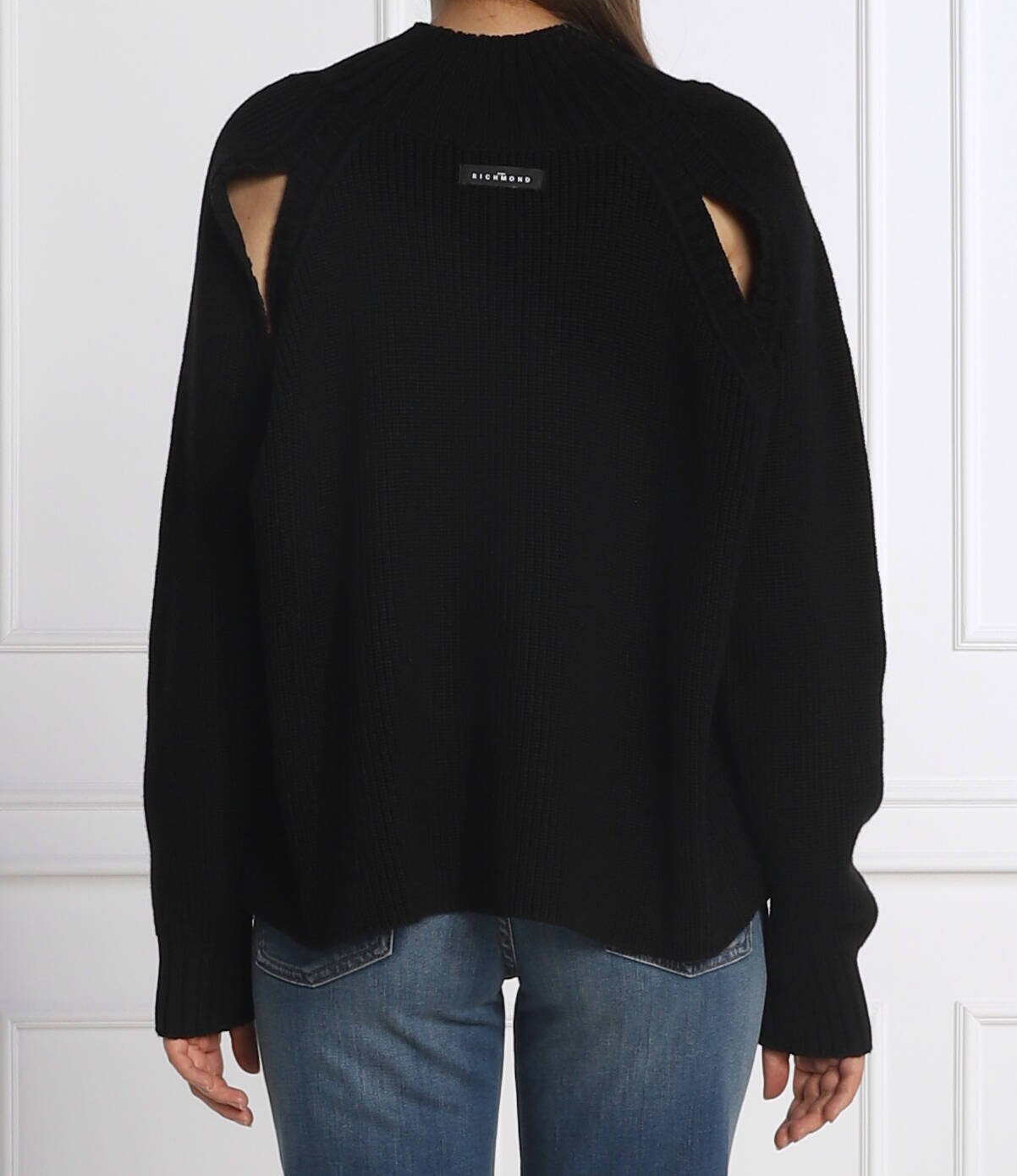 John Richmond Pulover MORON | Oversize fit cu adaos de lână