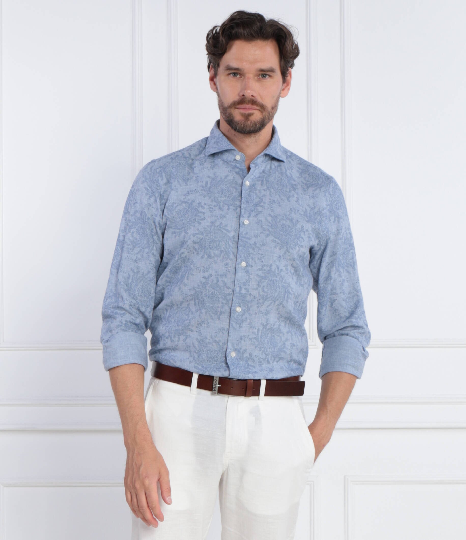 Joop! Cămașă JSH-147Pai-WK | Regular Fit cu adaos de lână