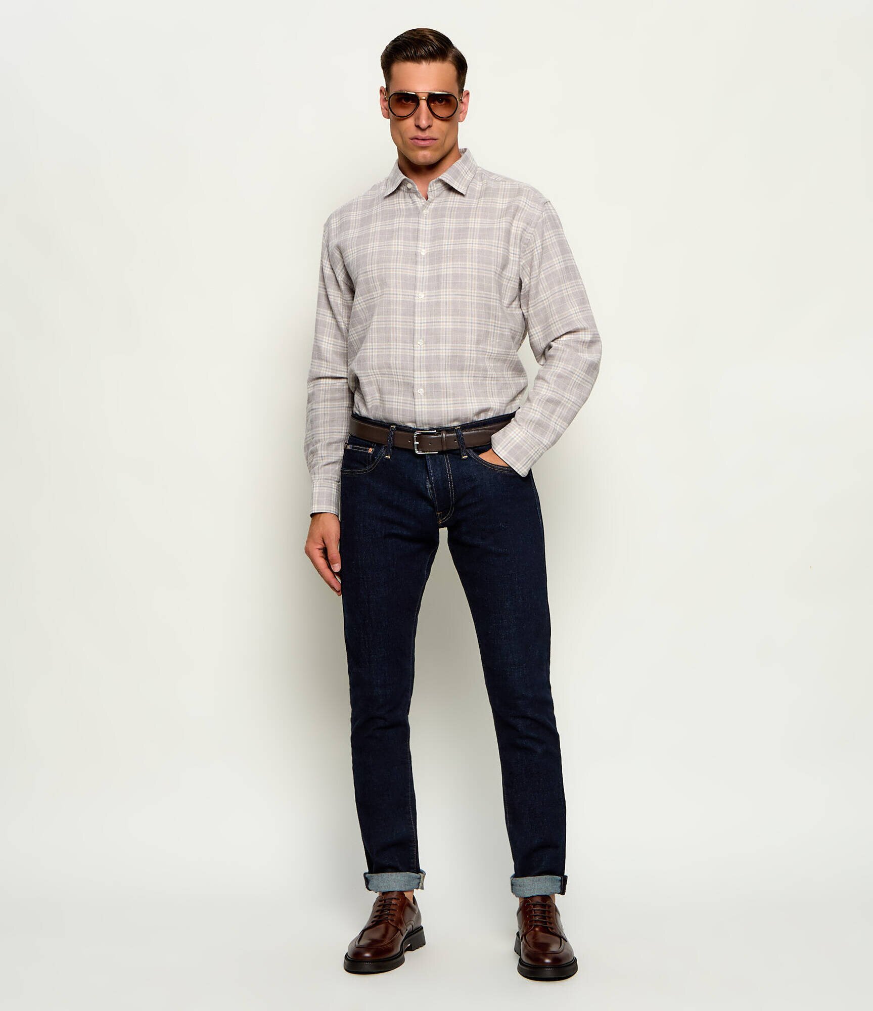 Joop! Cămașă Miles | Loose fit cu adaos de lână