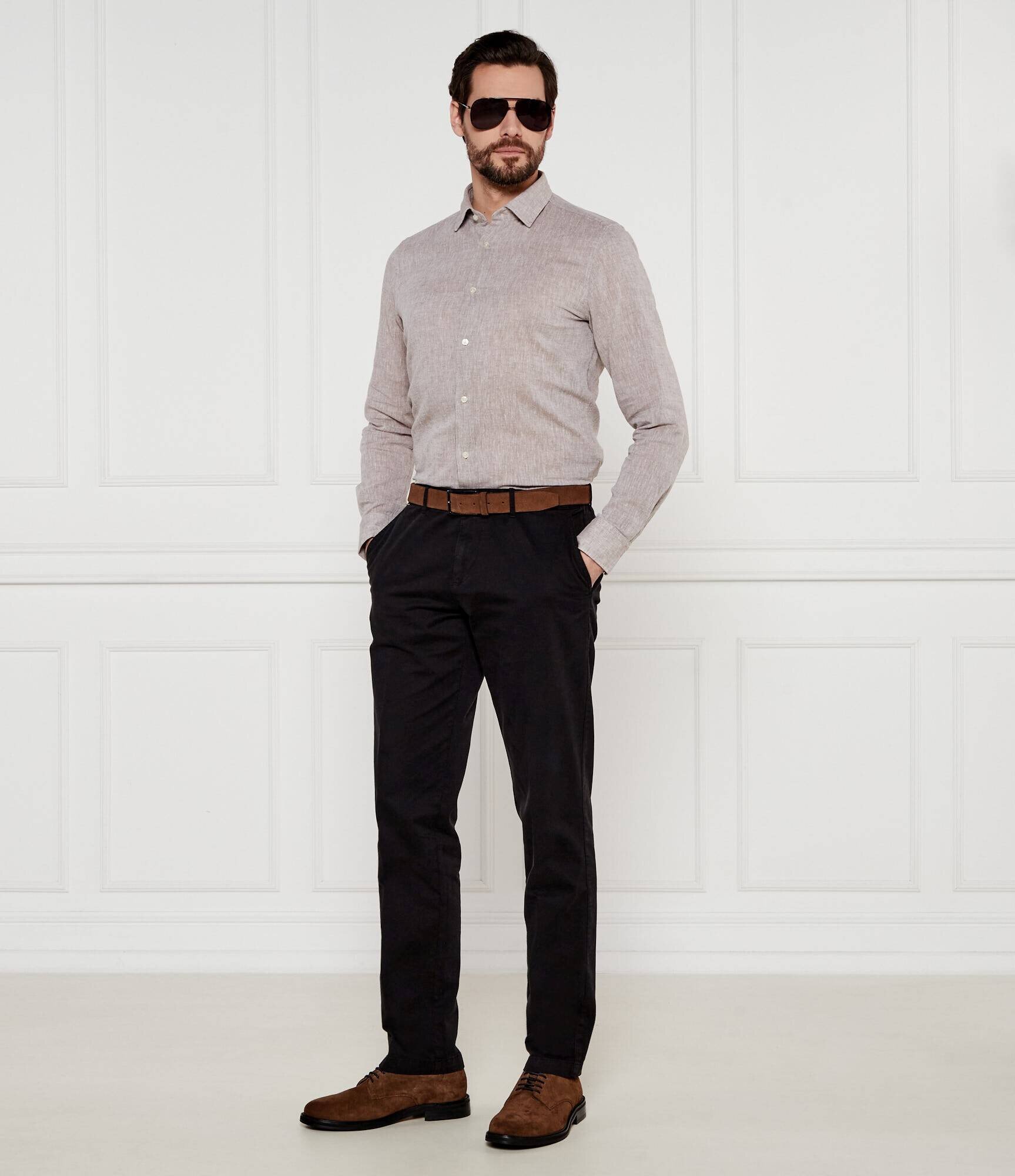 Joop! Cămașă Pit-W | Slim Fit | cu adaos de in
