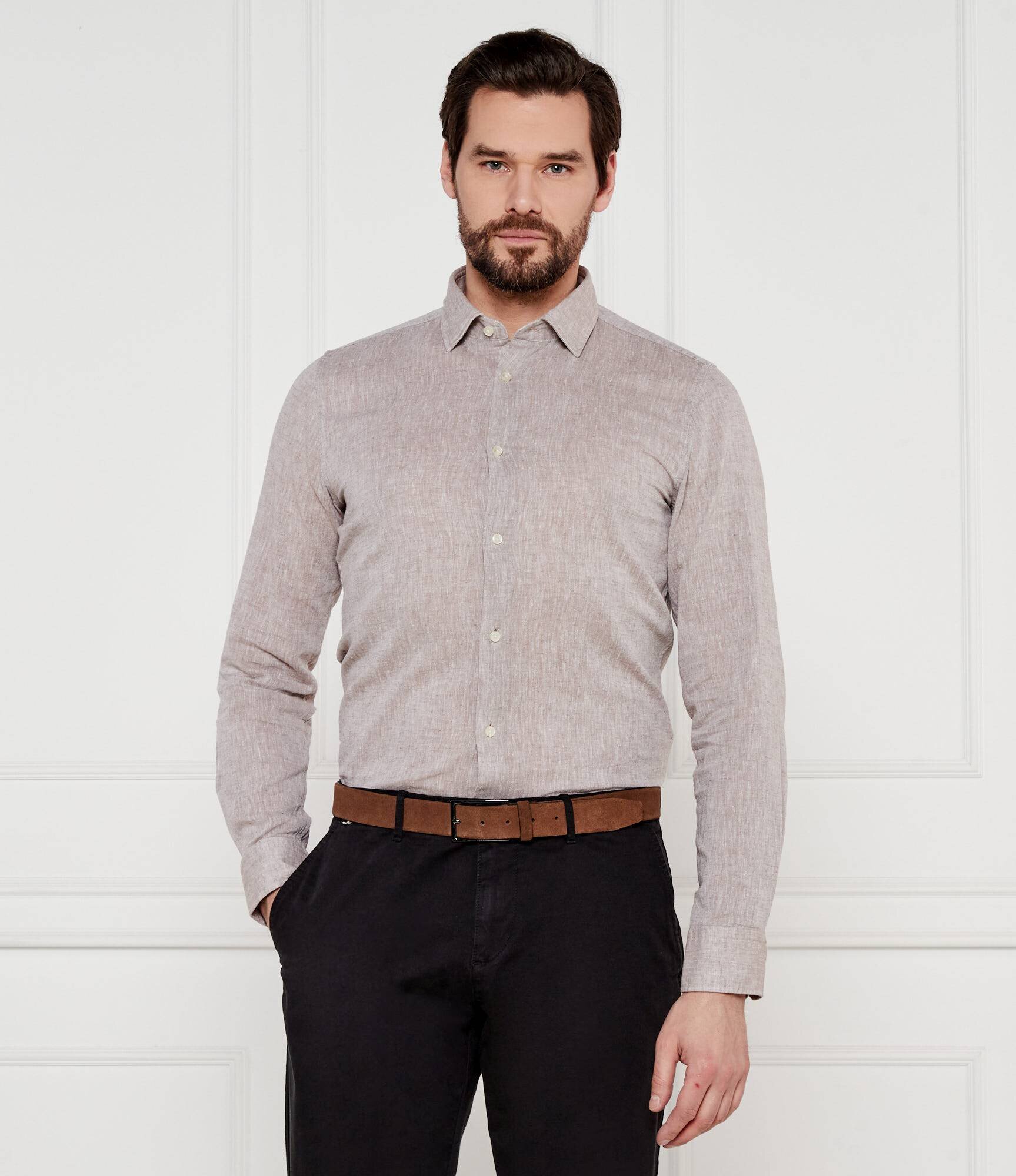 Joop! Cămașă Pit-W | Slim Fit | cu adaos de in
