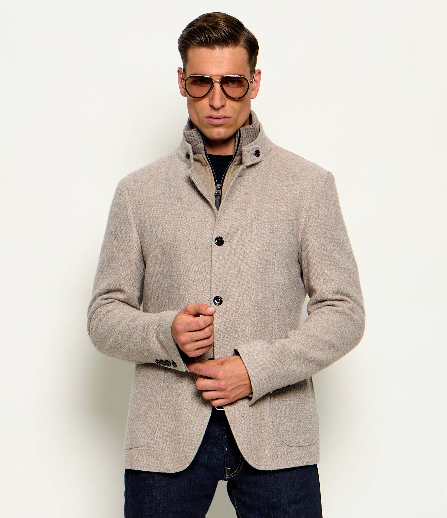 Joop! De lână geacă 2 în 1 Hectar | Slim Fit