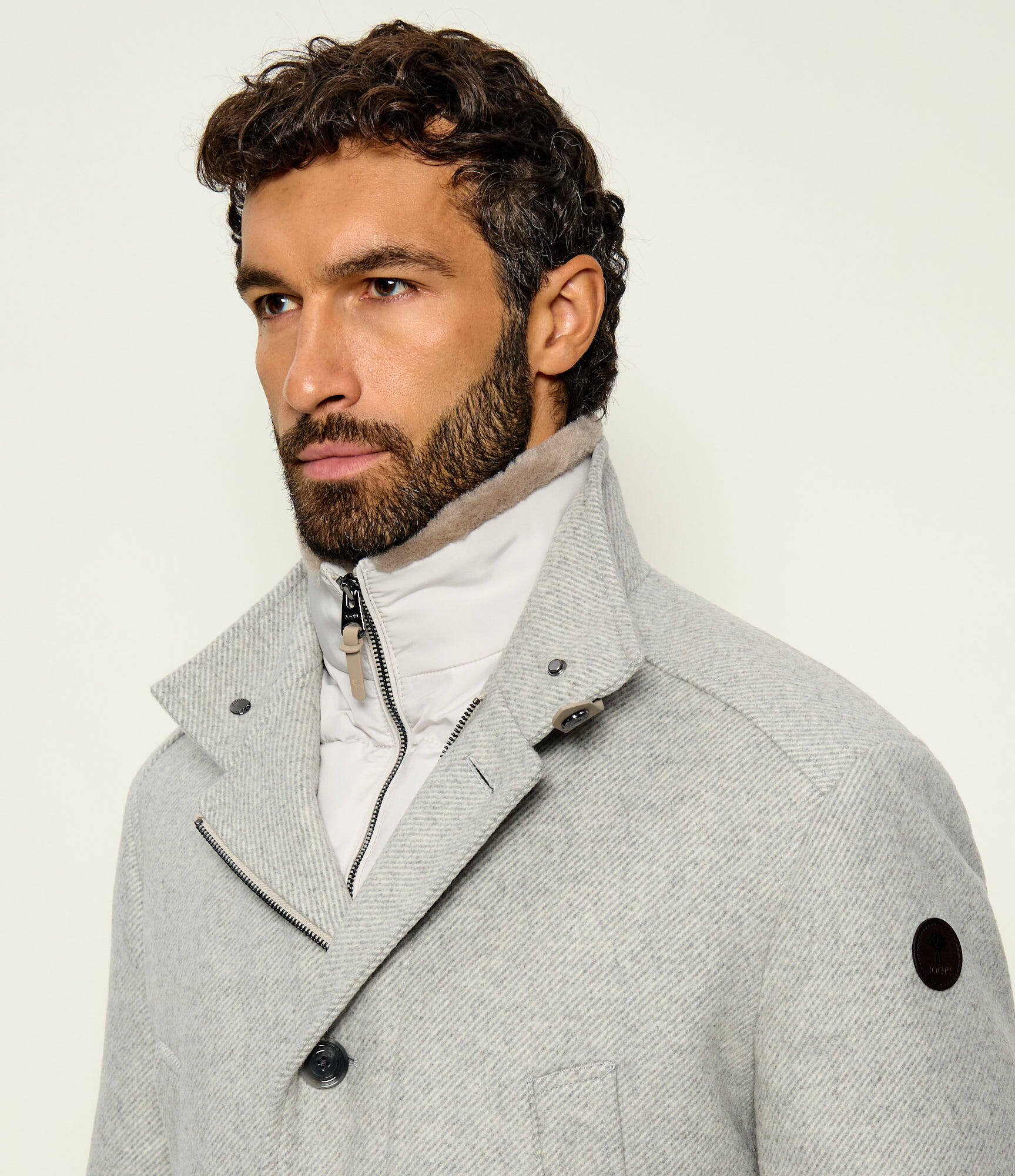 Joop! De lână palton 2 în 1 Gary | shearling