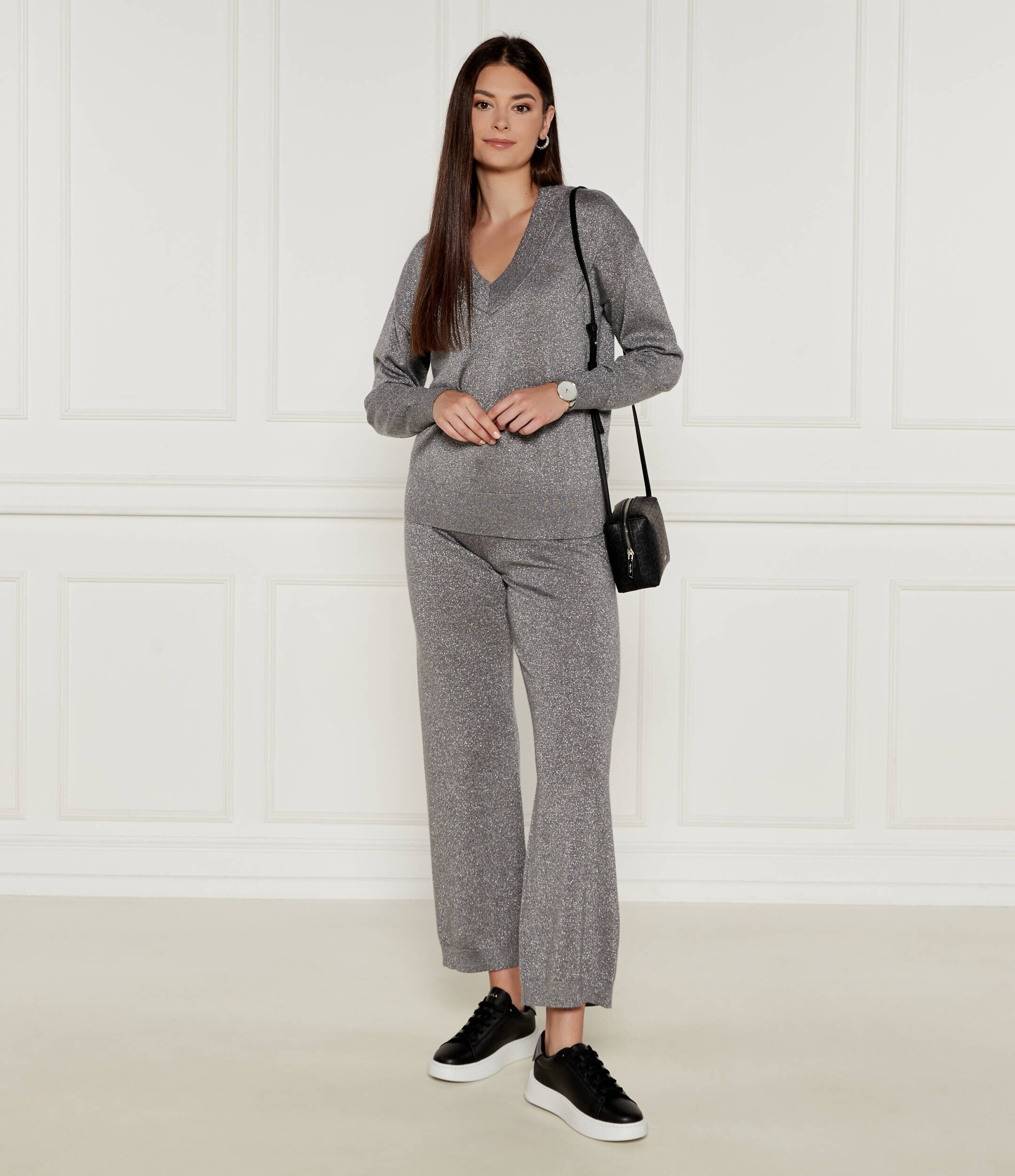 Joop! De lână pantaloni de tricot 58 | flare fit