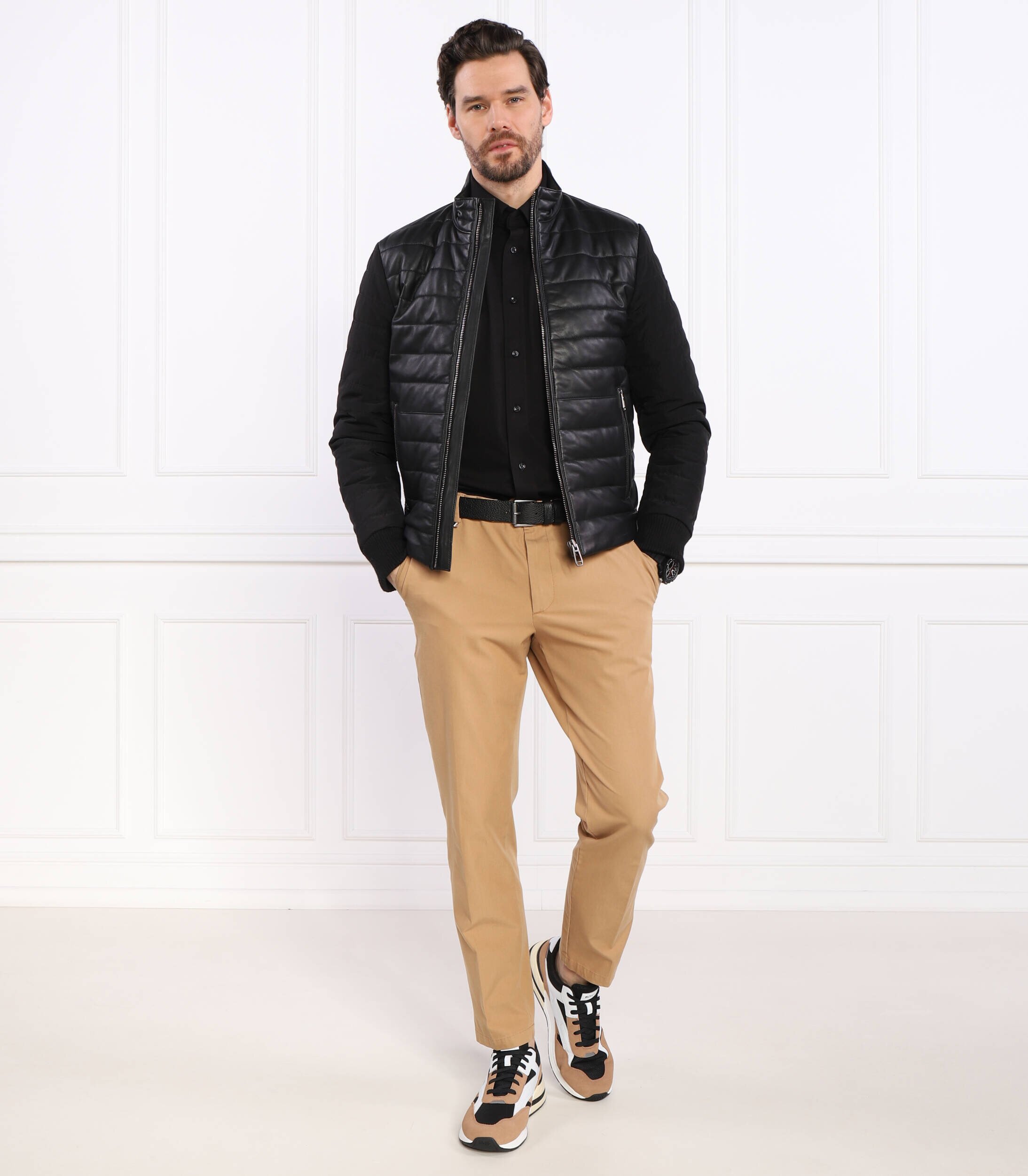 Joop! De piele geacă | Regular Fit