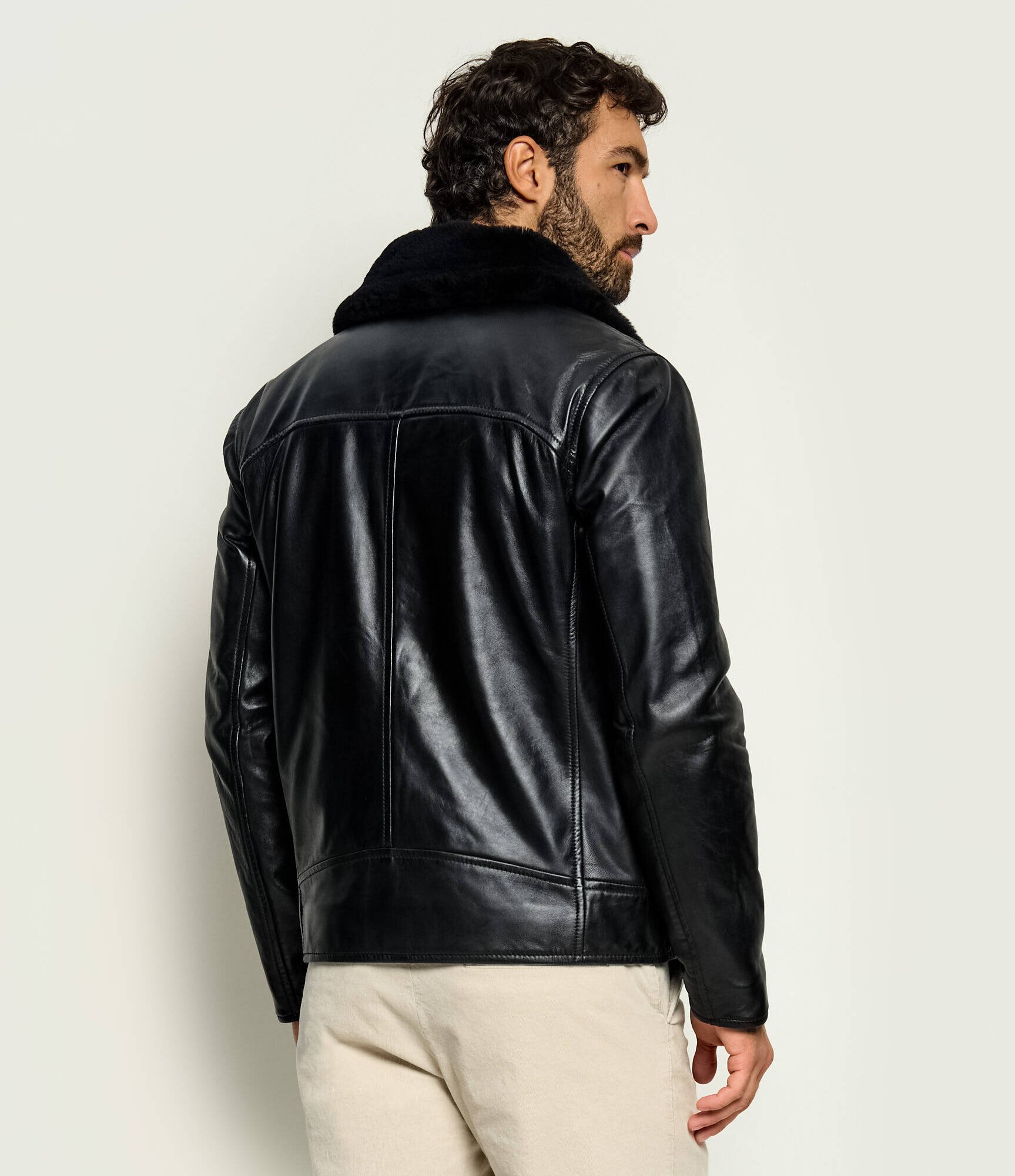 Joop! Geacă de piele Cleary-Wf | regular fit