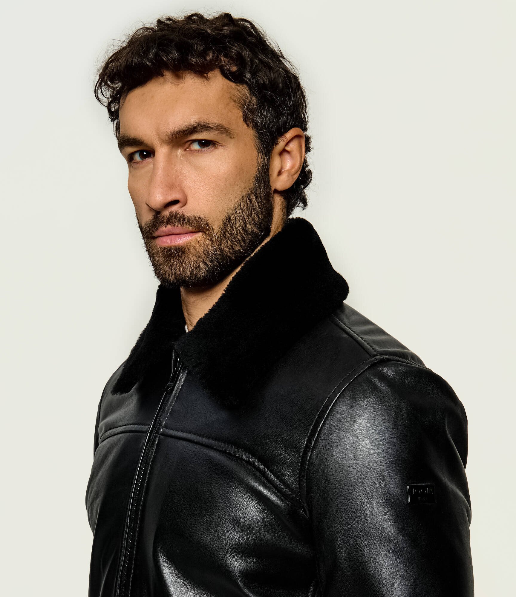 Joop! Geacă de piele Cleary-Wf | regular fit