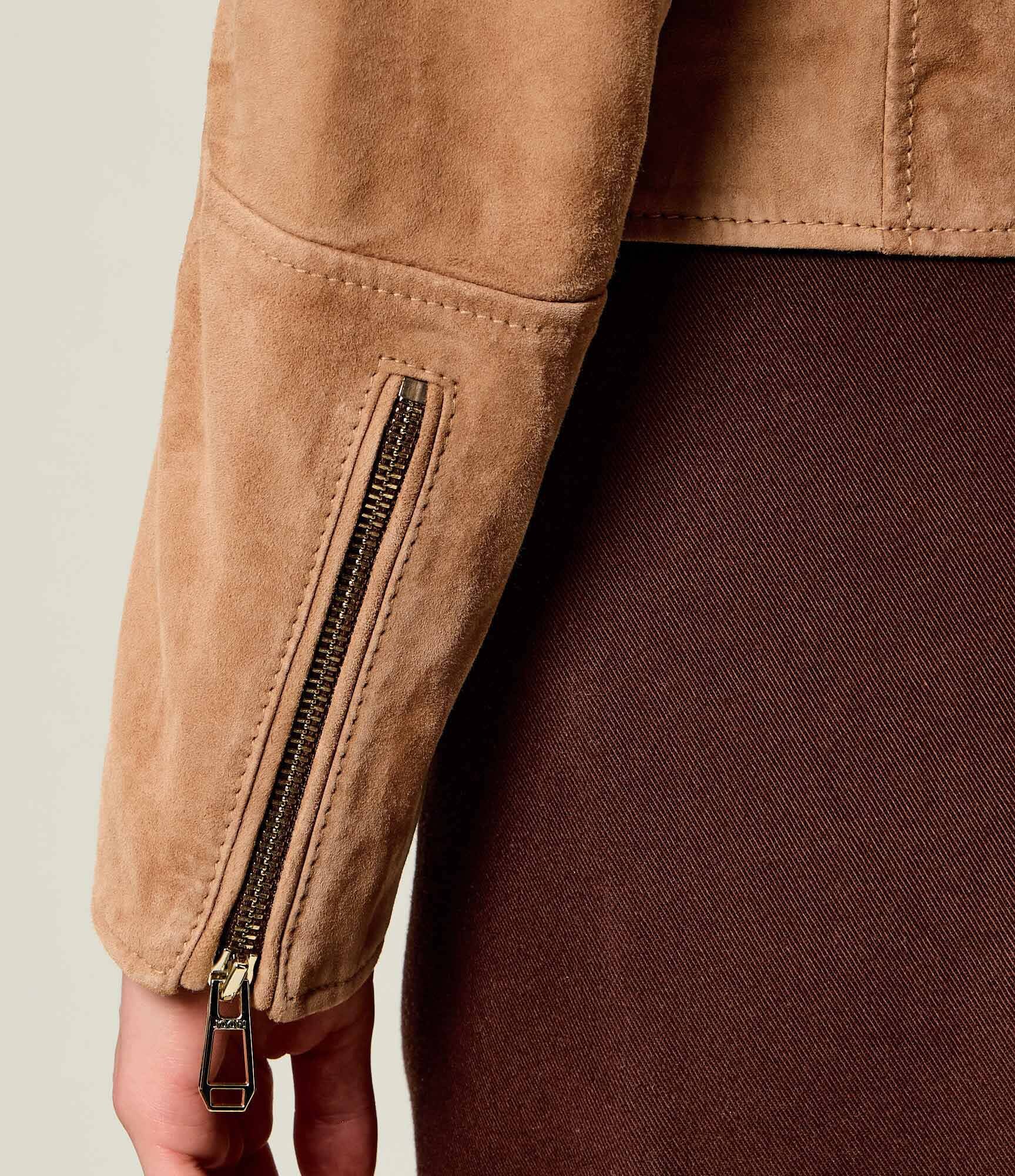 Joop! Geacă de piele Luisa | regular fit | piele întoarsă