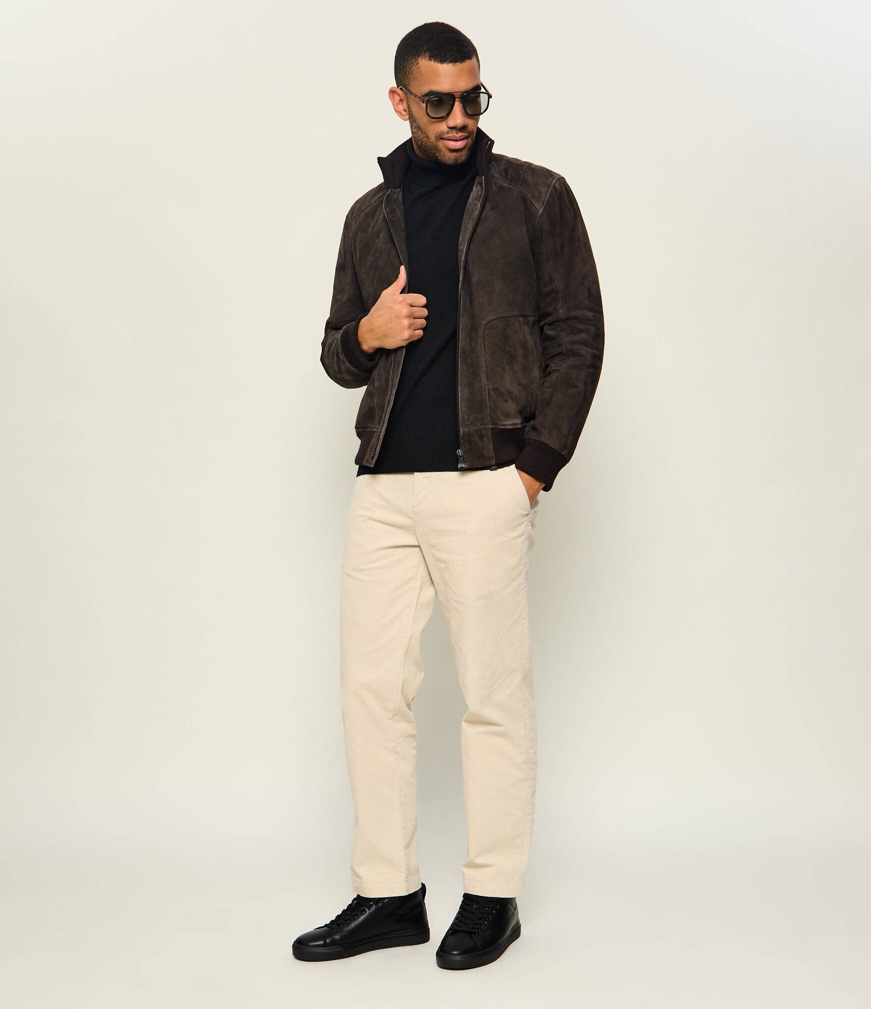 Joop! Geacă Dokston | Modern fit | piele întoarsă