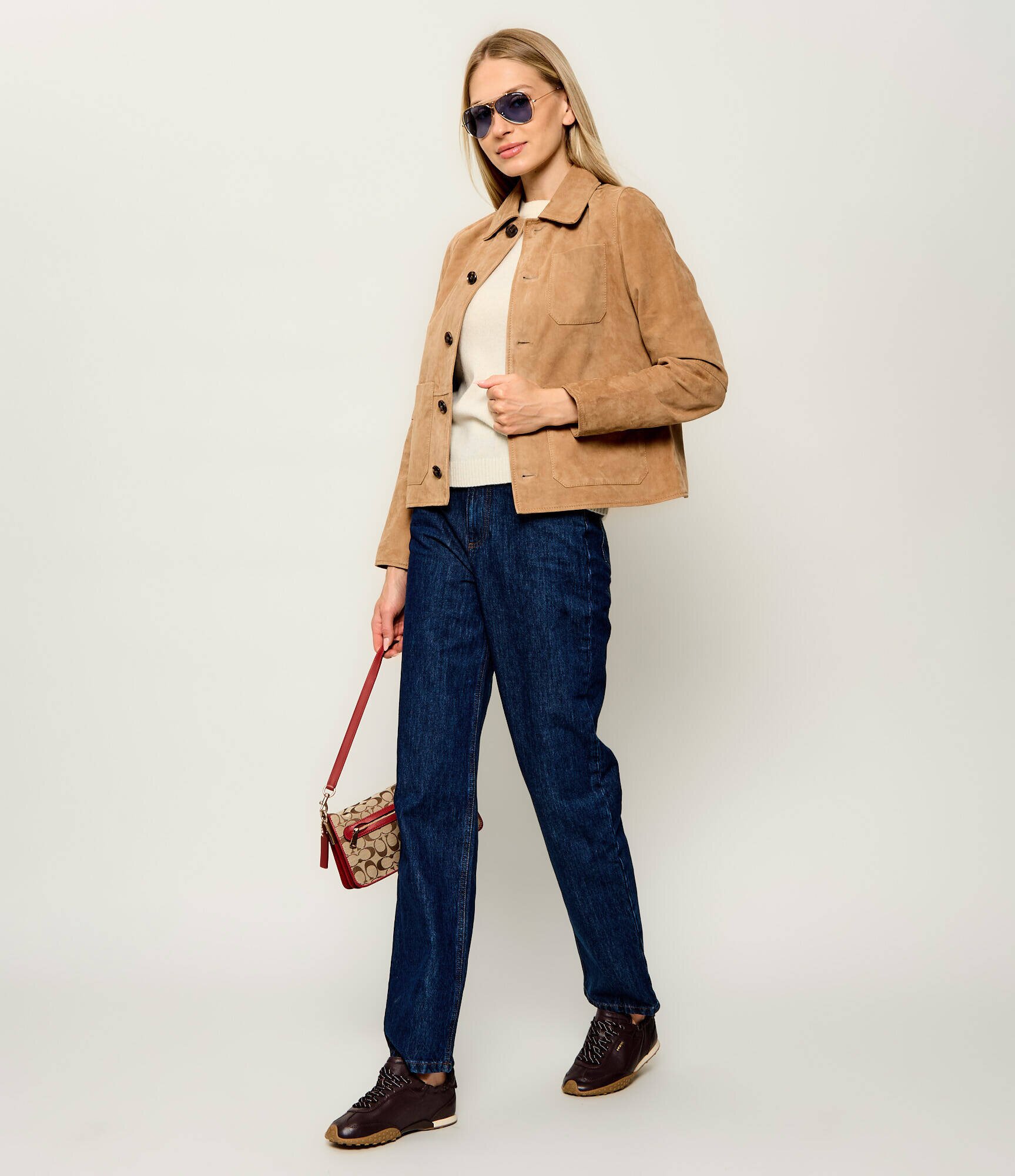 Joop! Geacă Luana | regular fit | piele întoarsă