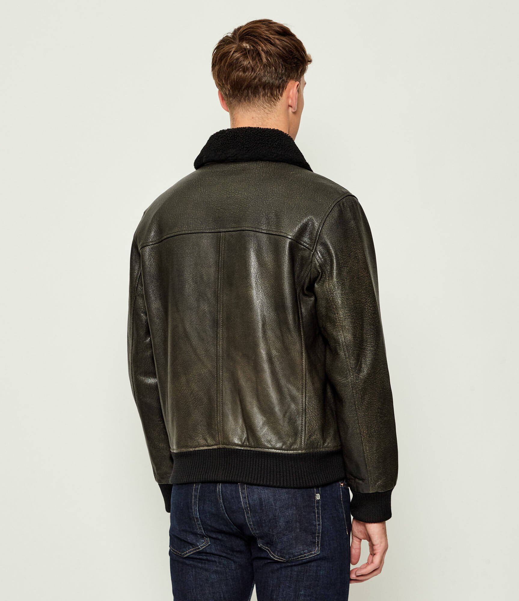 JOOP! Jeans Geacă de piele Falko | regular fit | shearling