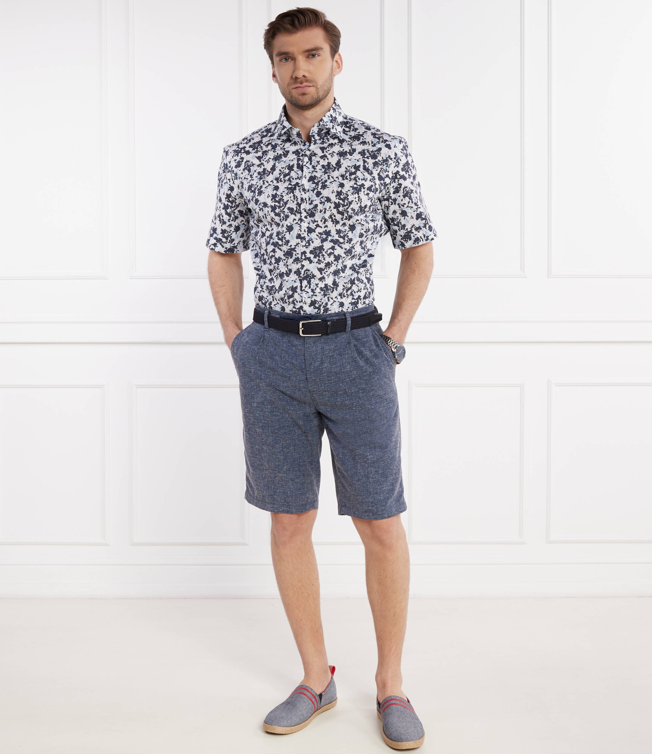JOOP! Jeans Pantaloni scurți chino 15 JJF-112Ruby-W | cu adaos de in | regular fit