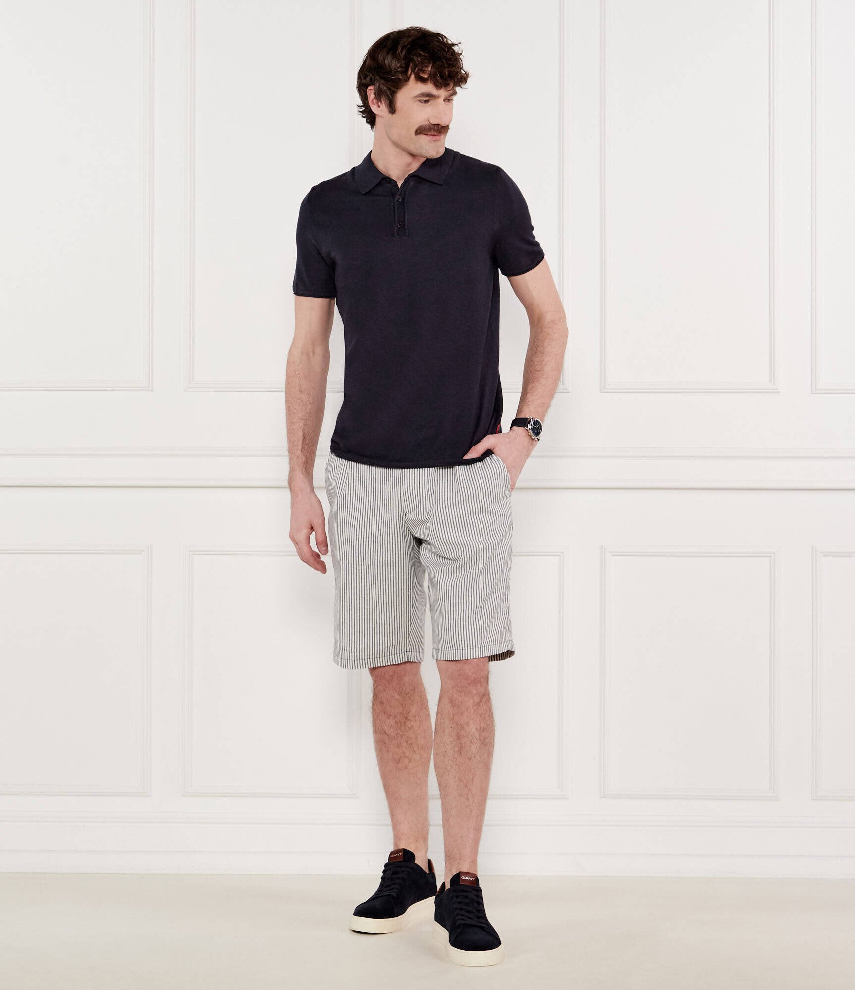 JOOP! Jeans Pantaloni scurți chino Ambros | regular fit | cu adaos de in