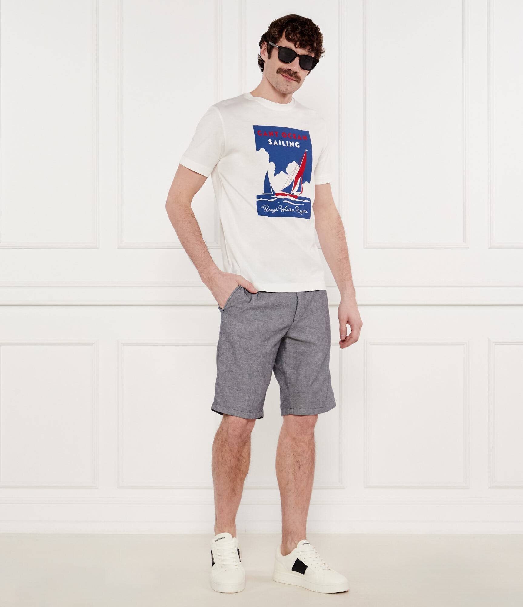 JOOP! Jeans Pantaloni scurți chino Ambros | regular fit | cu adaos de in