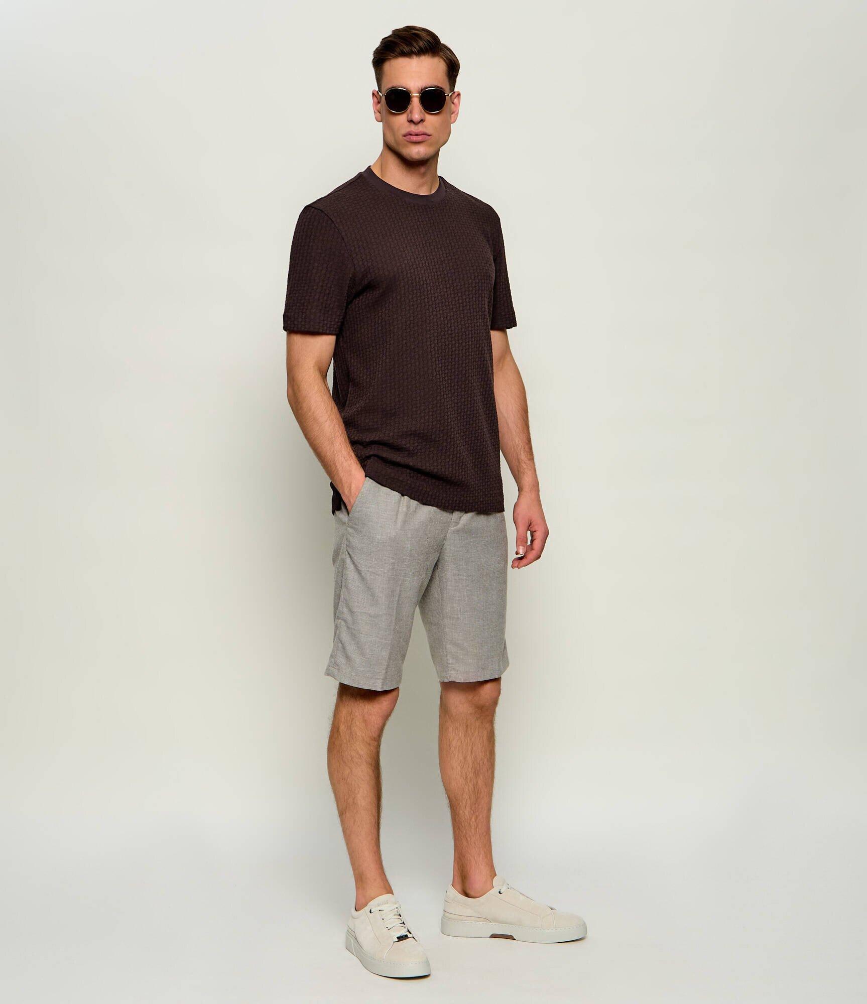 JOOP! Jeans Pantaloni scurți chino Ruby | regular fit | cu adaos de in
