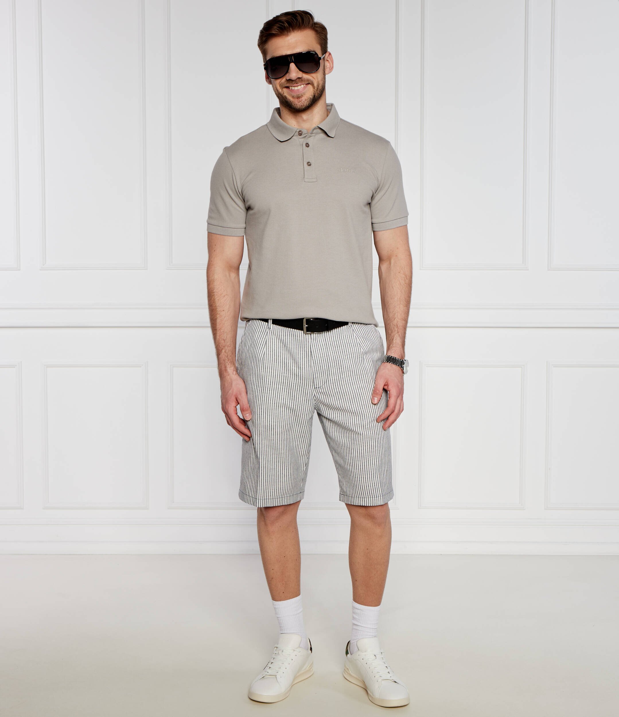 JOOP! Jeans Pantaloni scurți chino Ruby | regular fit | cu adaos de in