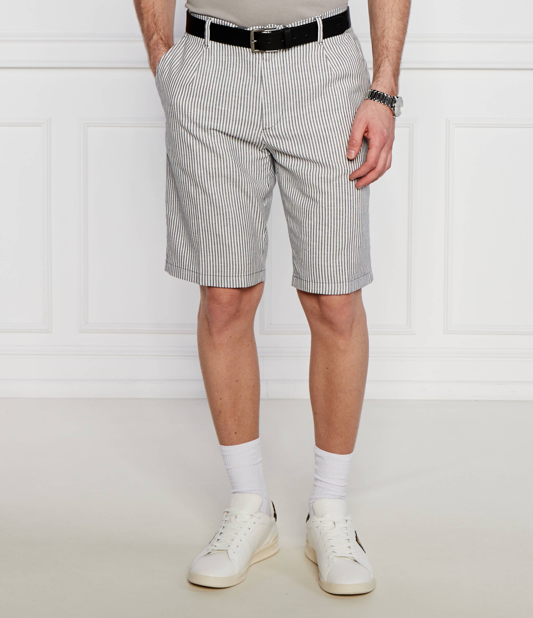 JOOP! Jeans Pantaloni scurți chino Ruby | regular fit | cu adaos de in