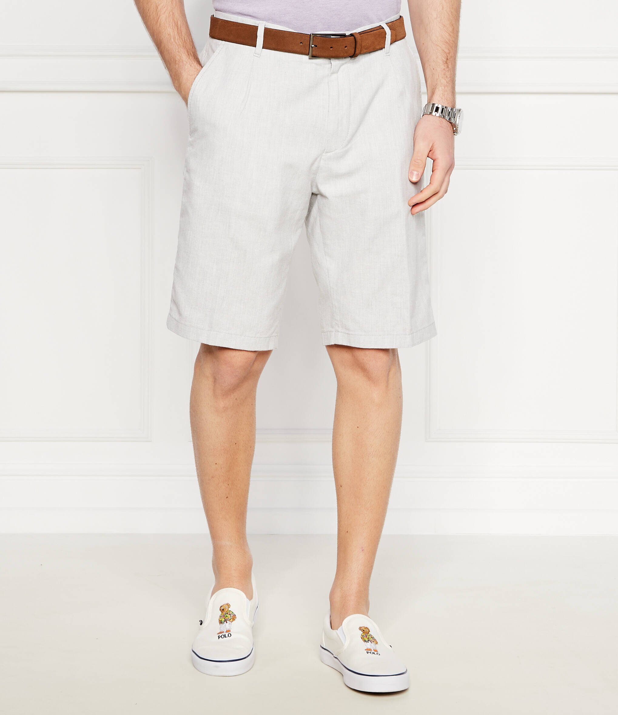 JOOP! Jeans Pantaloni scurți chino Ruby | regular fit | cu adaos de in