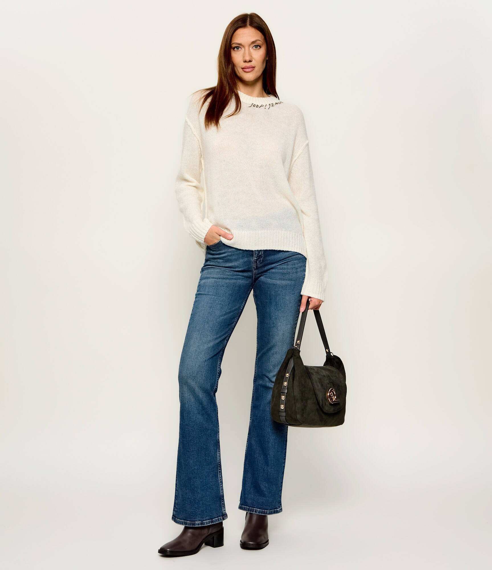 JOOP! Jeans Pulover Kumpa | regular fit cu adaos de lână