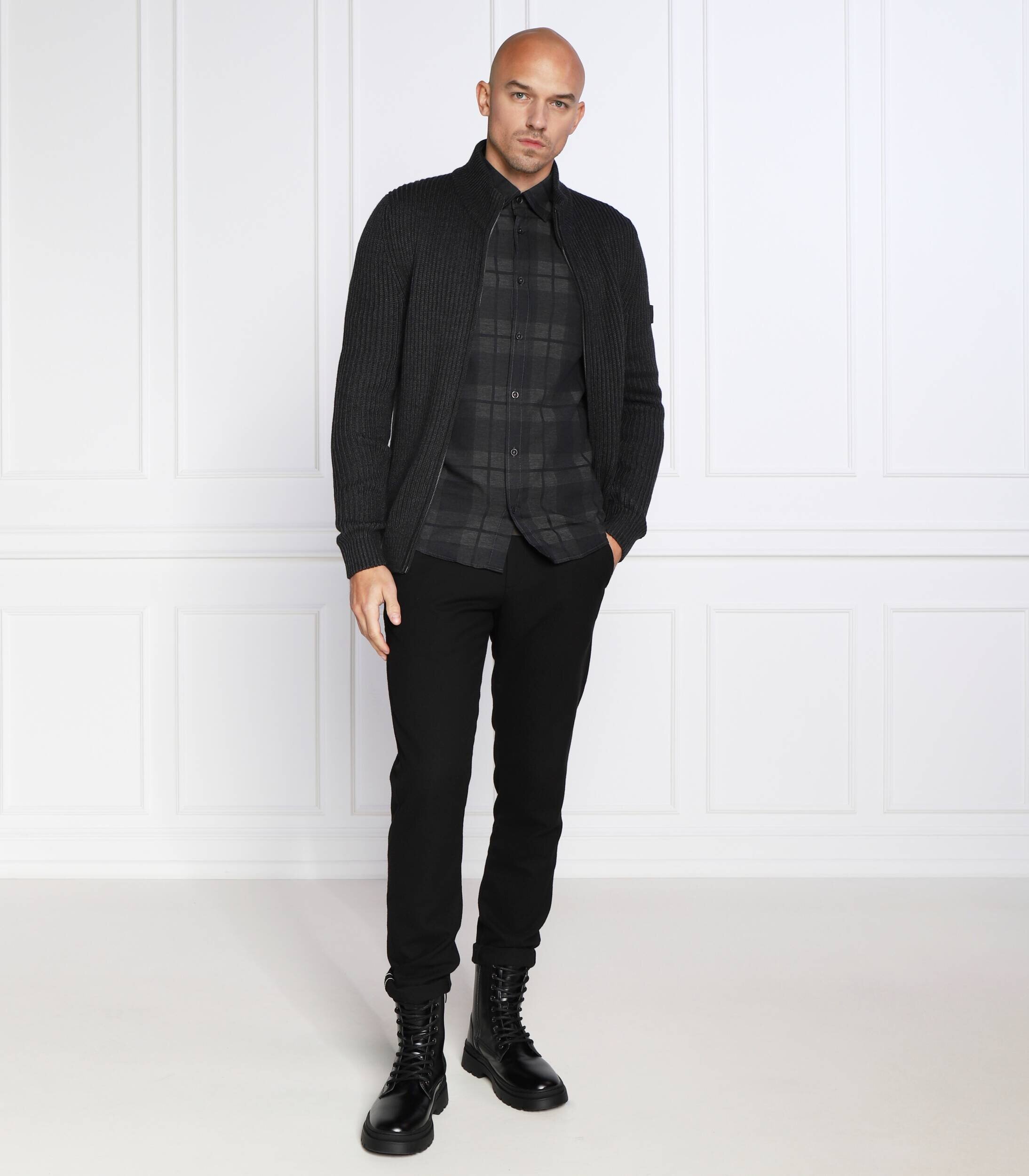 Joop! Kardigan | Regular Fit | cu adaos de lână
