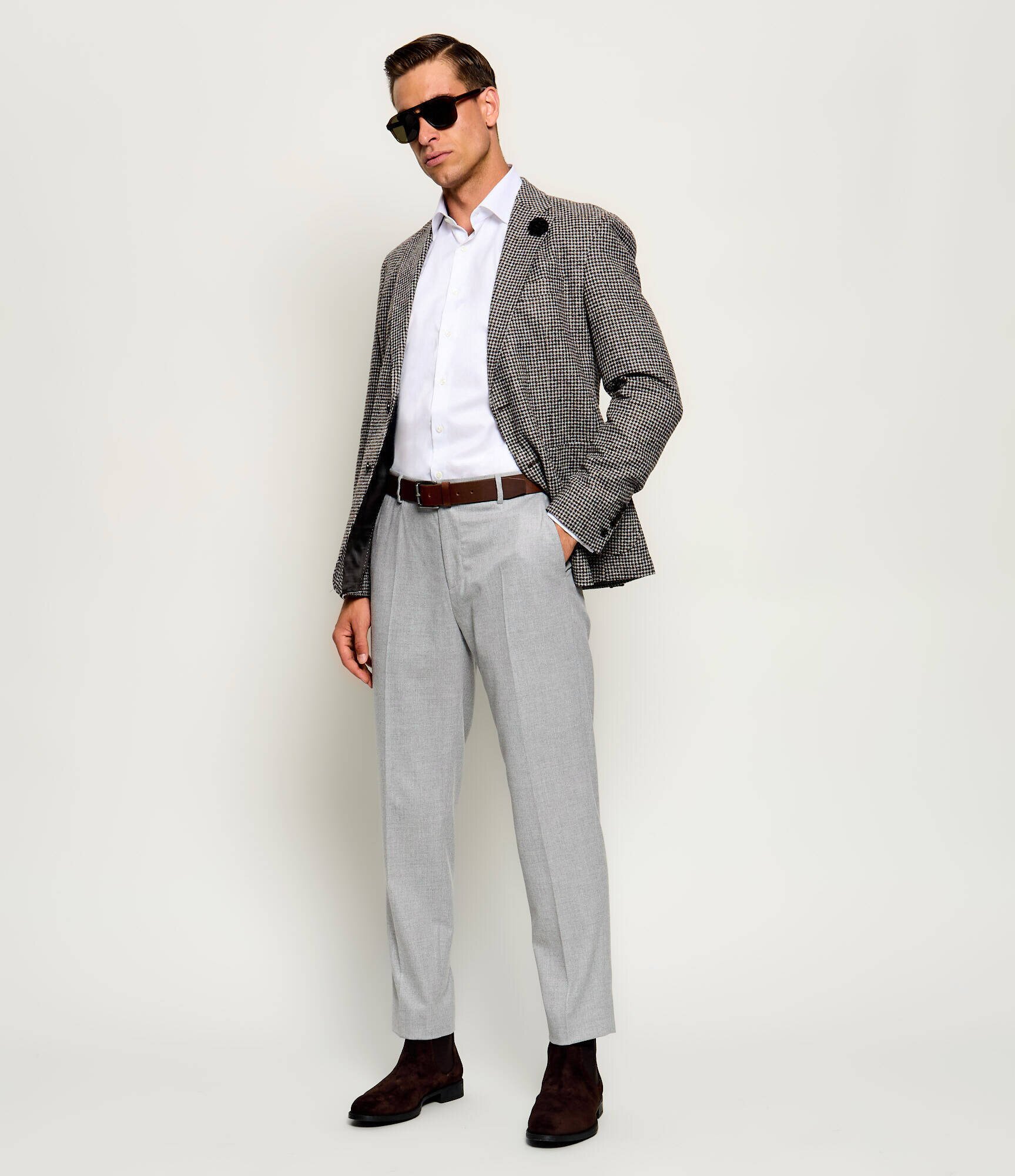 Joop! Pantaloni River | regular fit cu adaos de lână