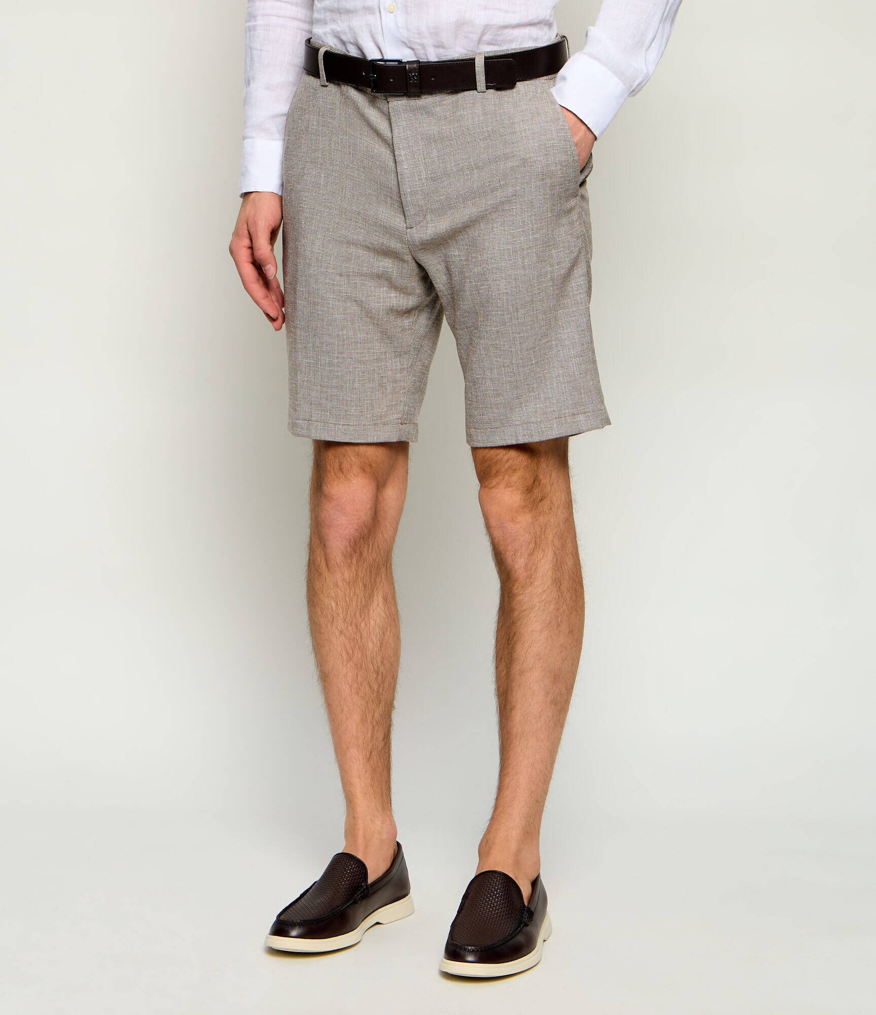 Joop! Pantaloni scurți chino Capri-W | Slim Fit | cu adaos de in