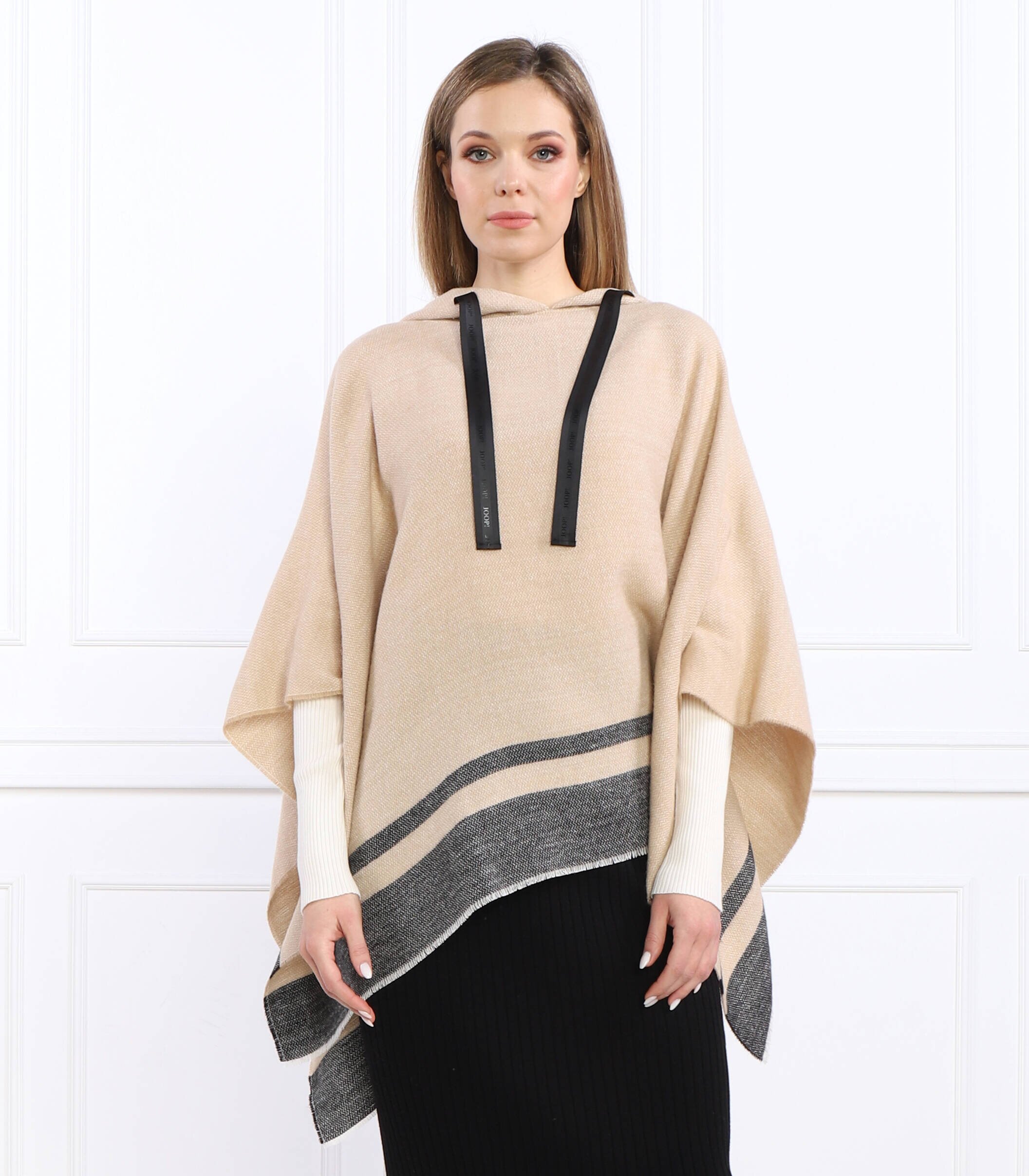 Joop! Poncho | Relaxed fit cu adaos de lână