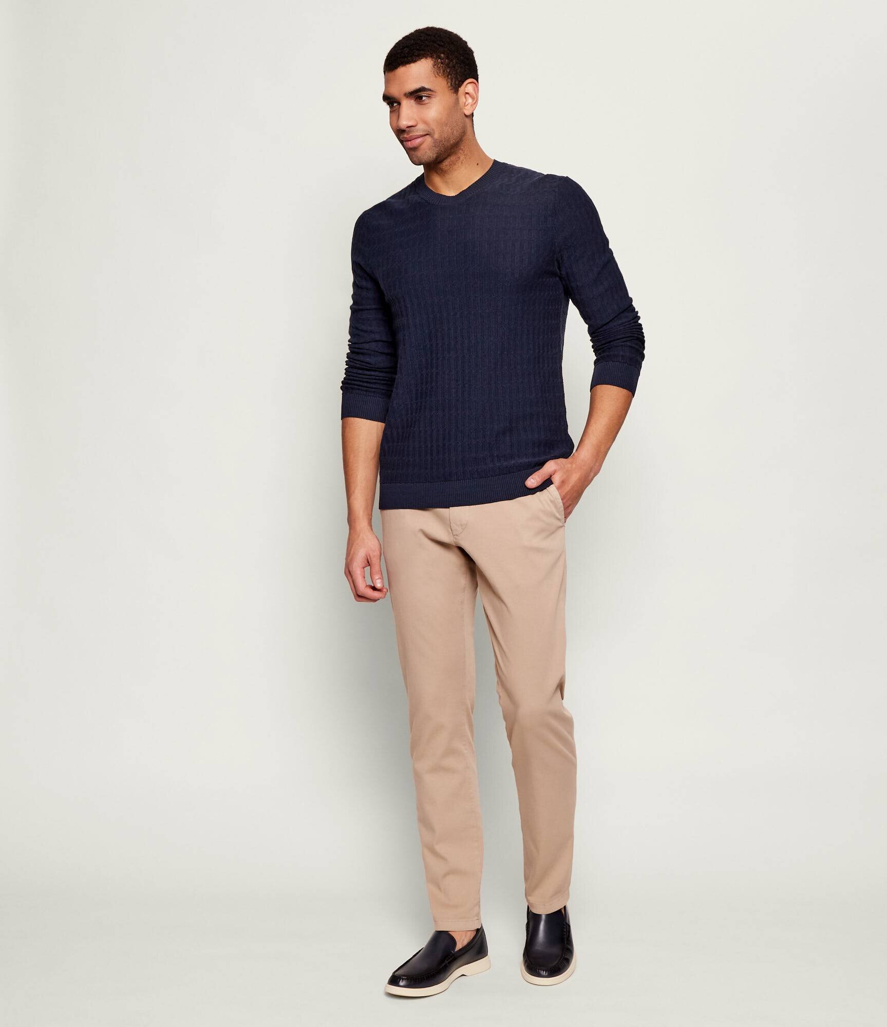 Joop! Pulover JK-01Welmo | Slim Fit | mercerizat