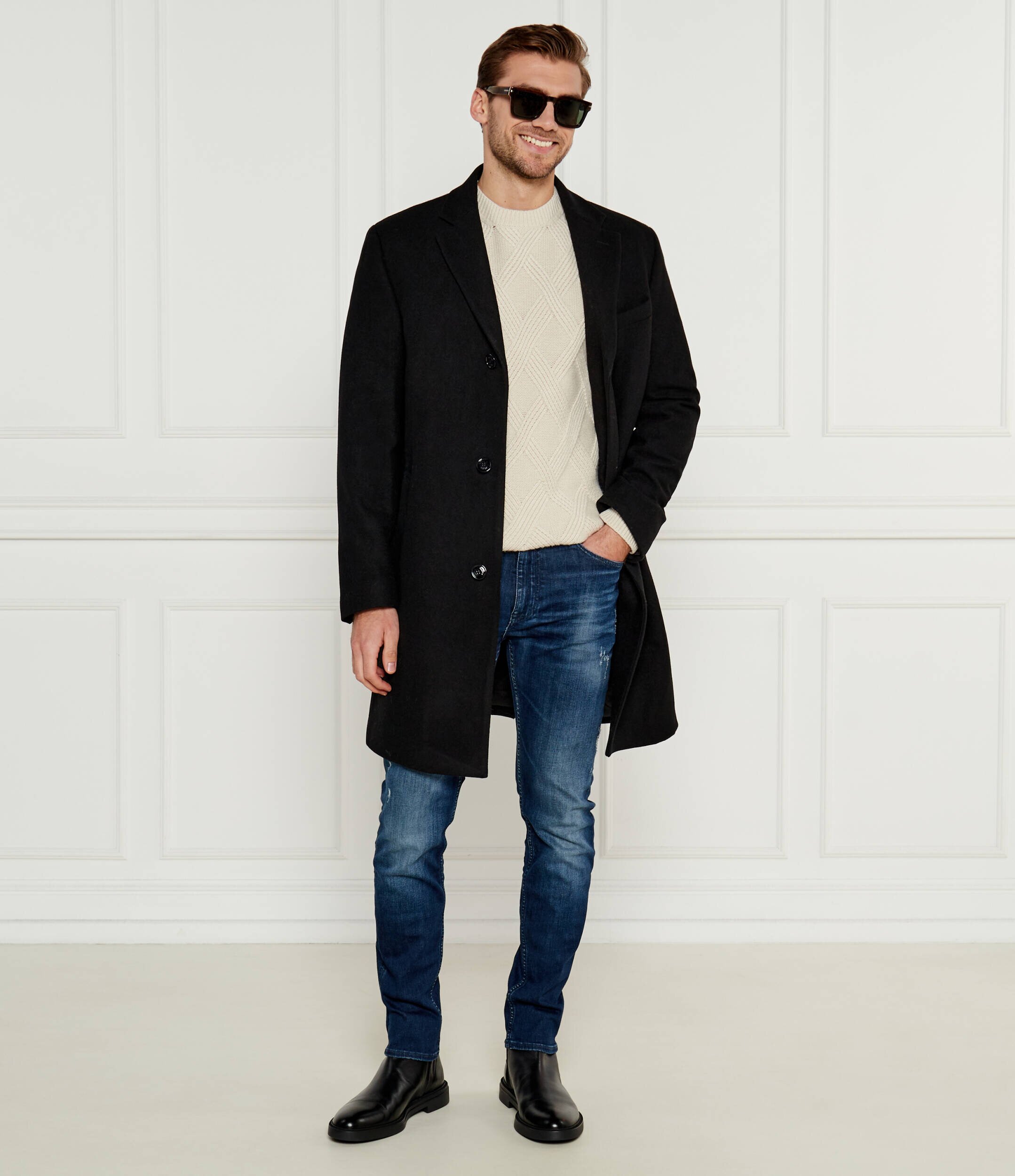 Joop! Pulover JK-28Diamondo | Modern fit cu adaos de lână și cașmir