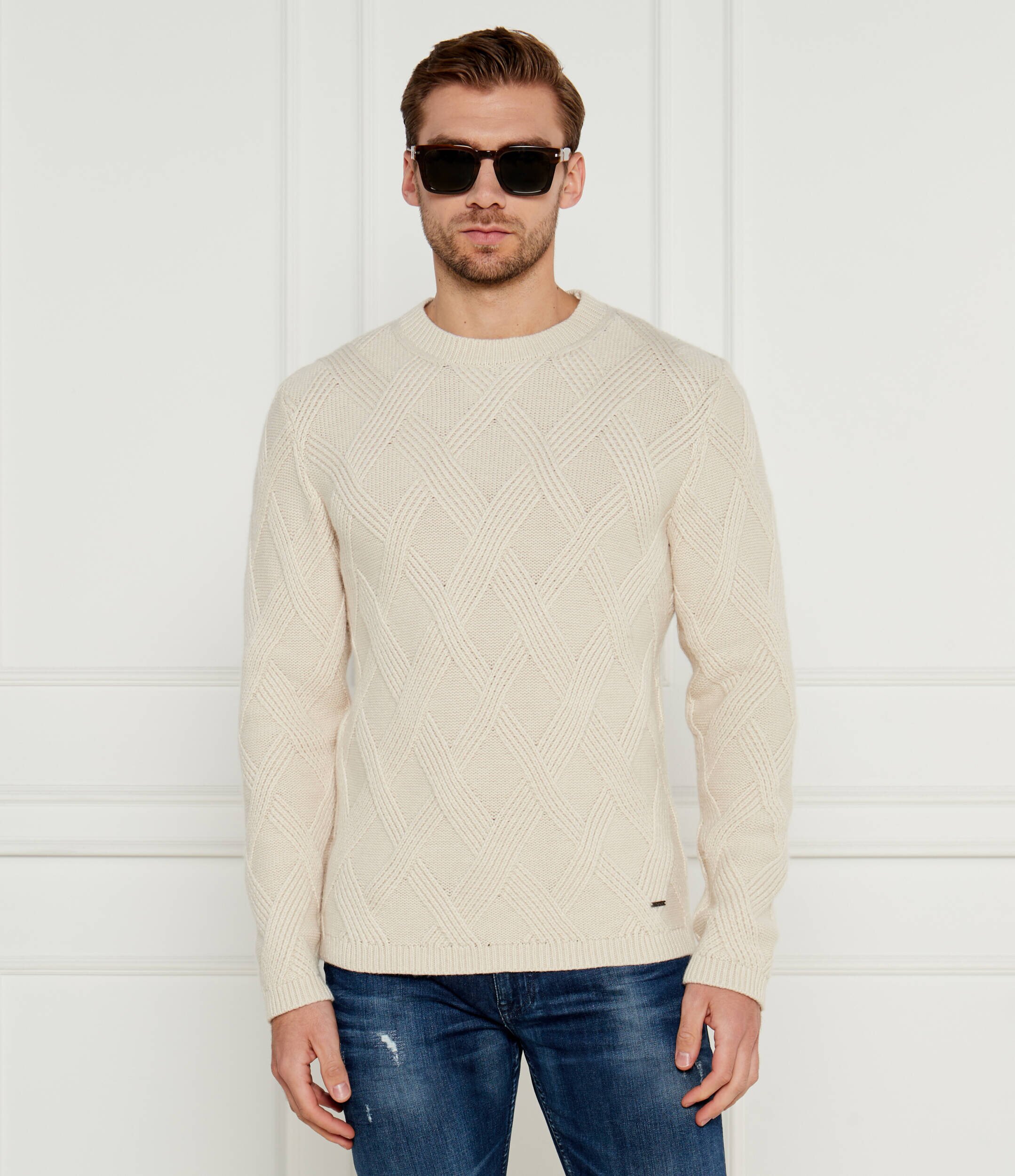 Joop! Pulover JK-28Diamondo | Modern fit cu adaos de lână și cașmir