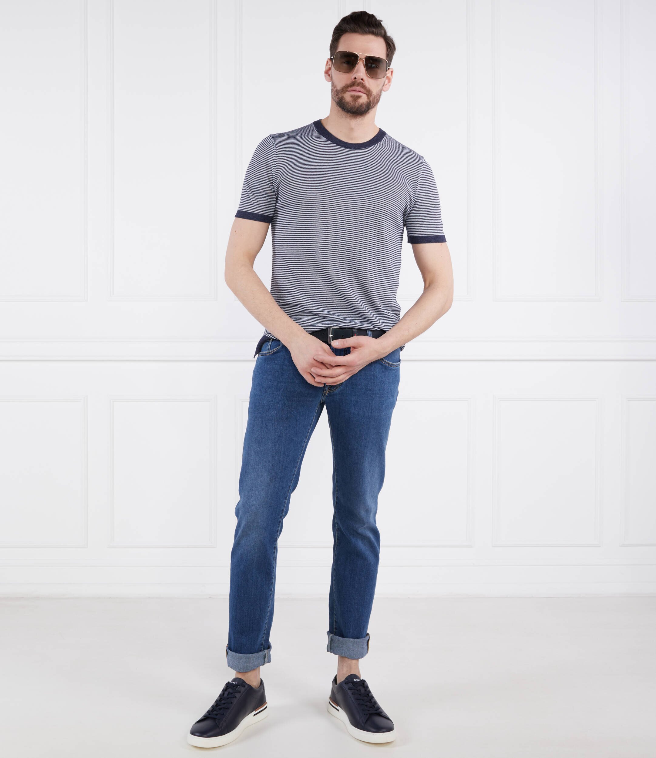 Joop! Tricou Madrin | Regular Fit | cu adaos de in