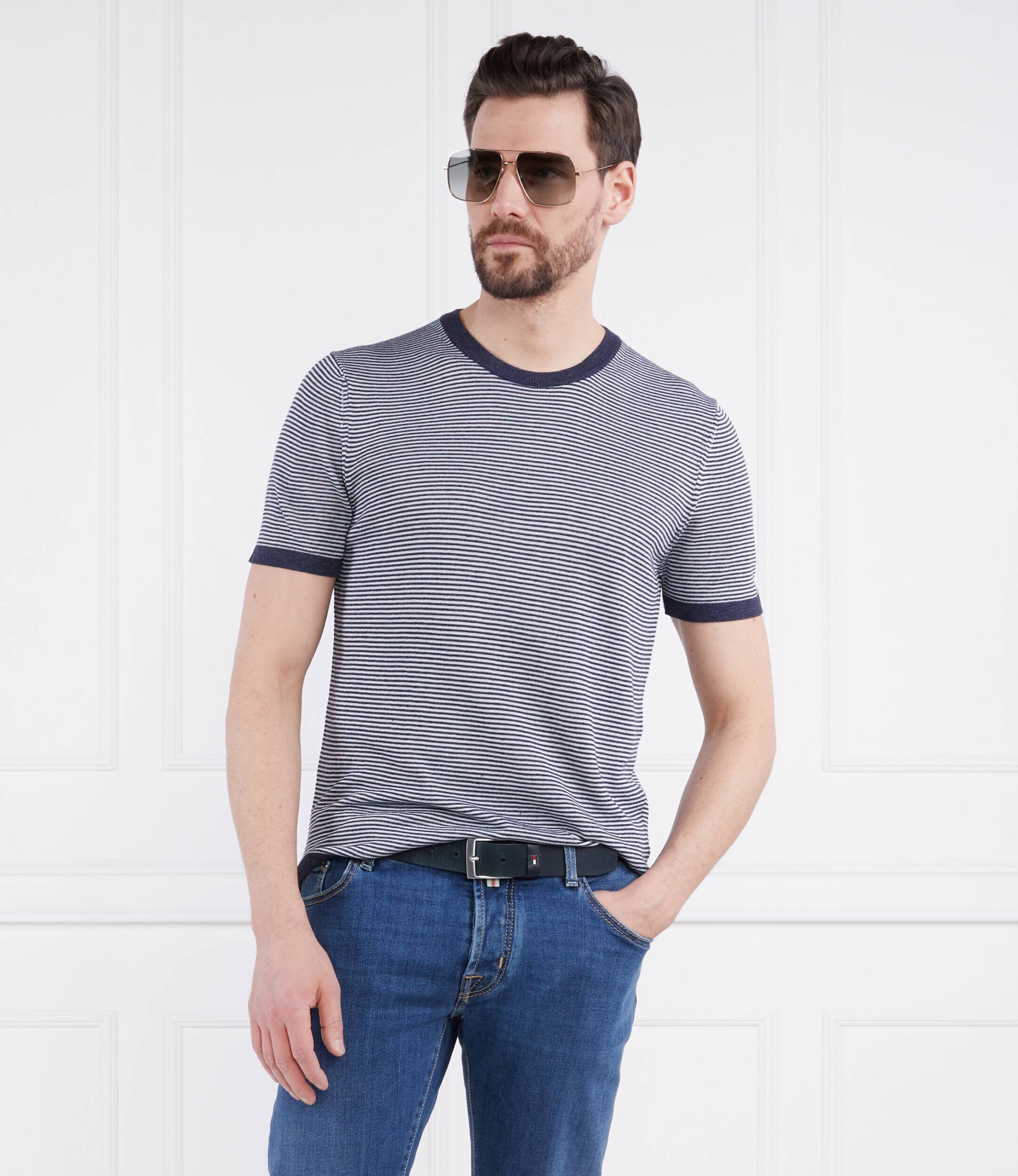 Joop! Tricou Madrin | Regular Fit | cu adaos de in