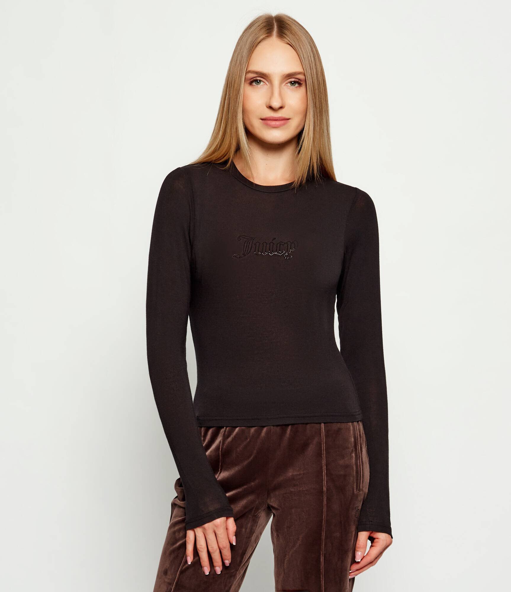 Juicy Couture Bluză Sheer | Slim Fit