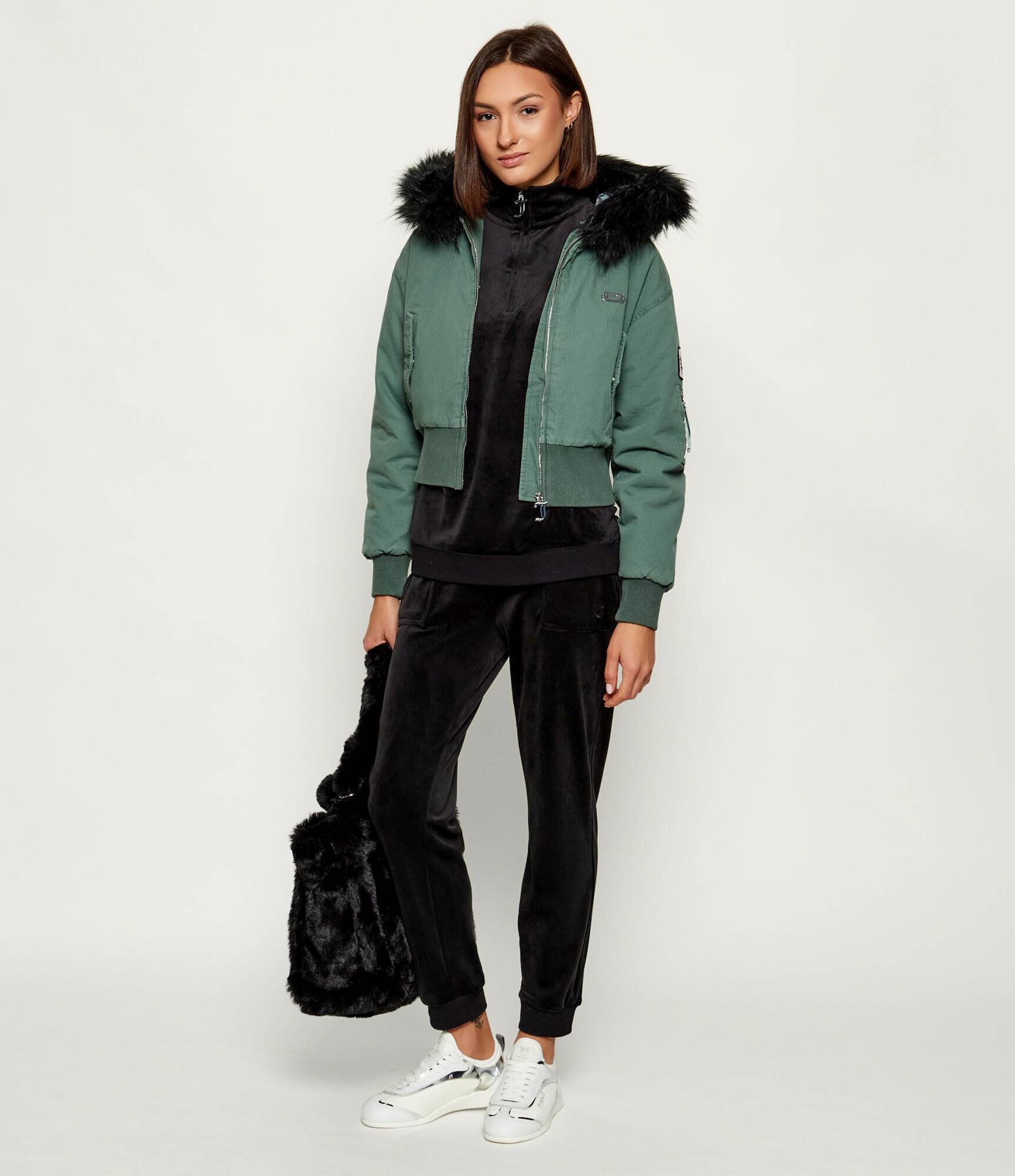 Juicy Couture Geacă bomber Twill | Cropped Fit