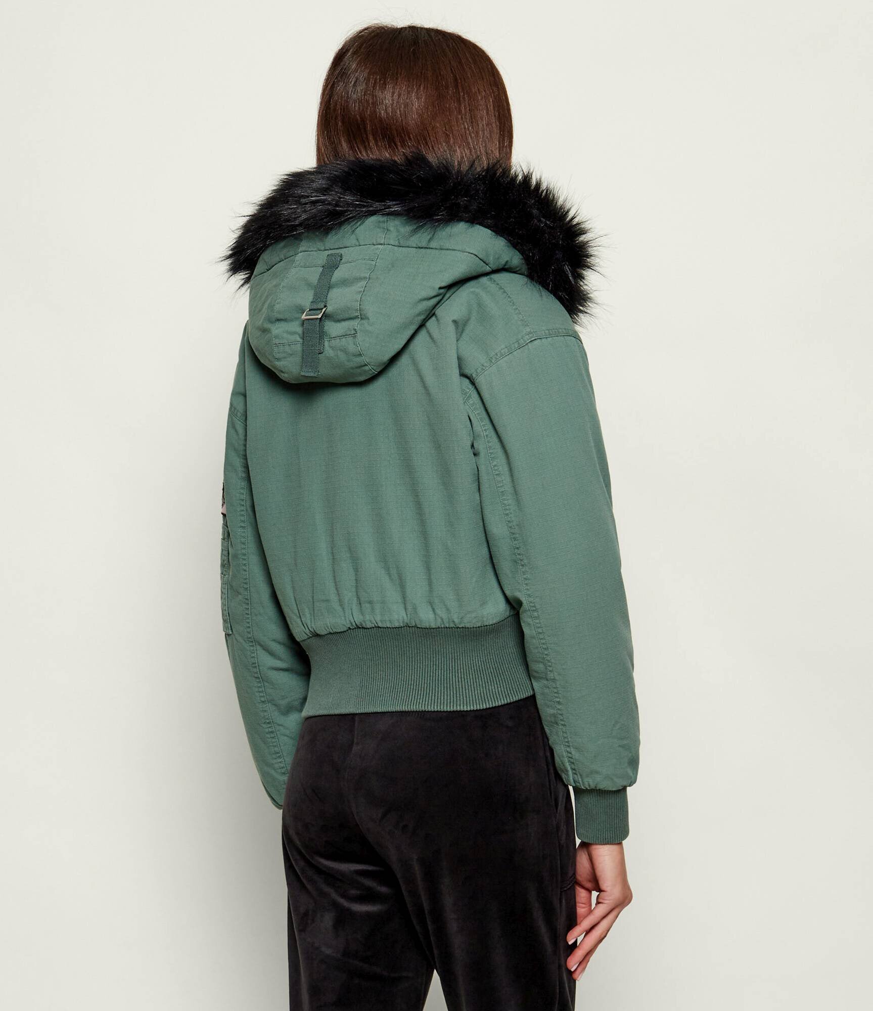 Juicy Couture Geacă bomber Twill | Cropped Fit