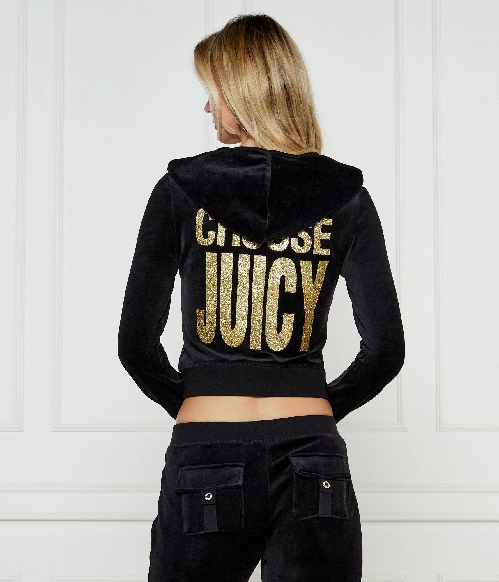 Juicy Couture Hanorac Robyn Bamboo Velour Heritage | Cropped Fit